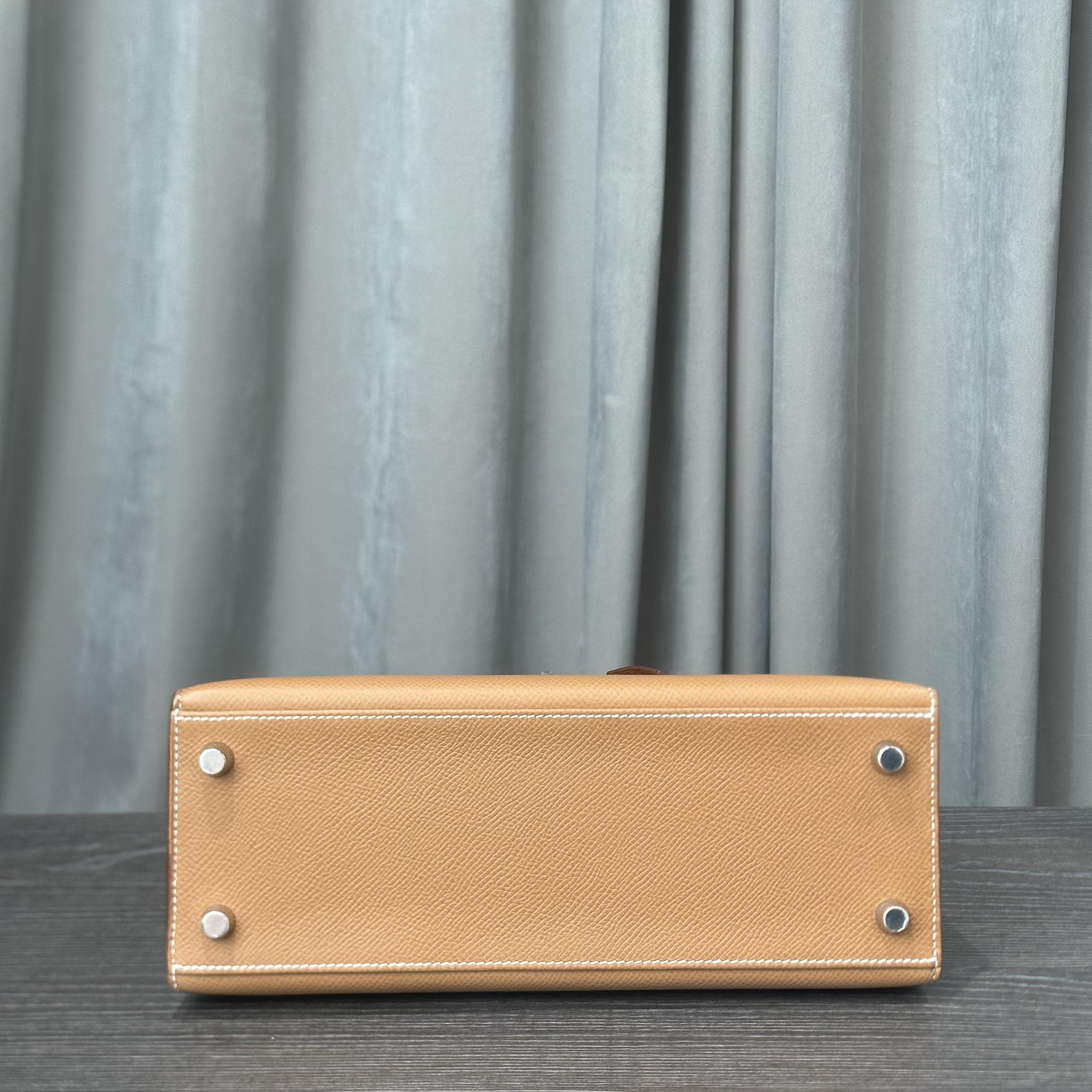 Hermès Gold Kelly Sellier 25 Epsom Palladium Hardware - Image 7