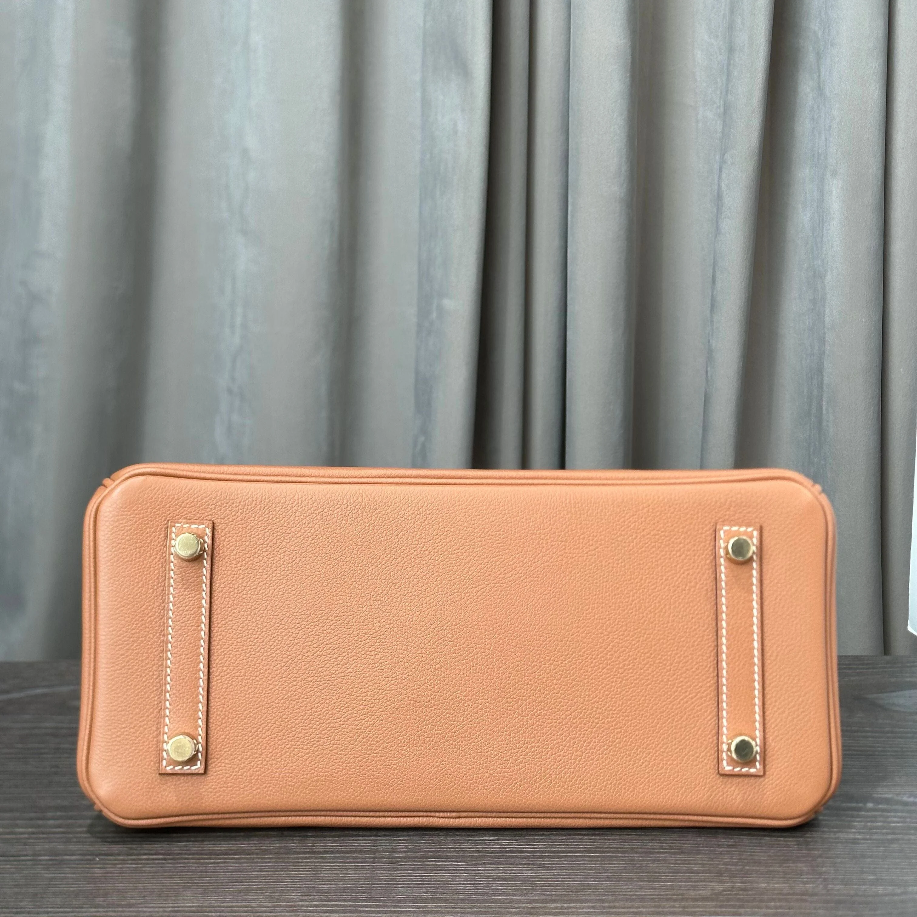 Hermès Gold Shoulder Birkin Light 29 Evercolor Gold Hardware - Image 6