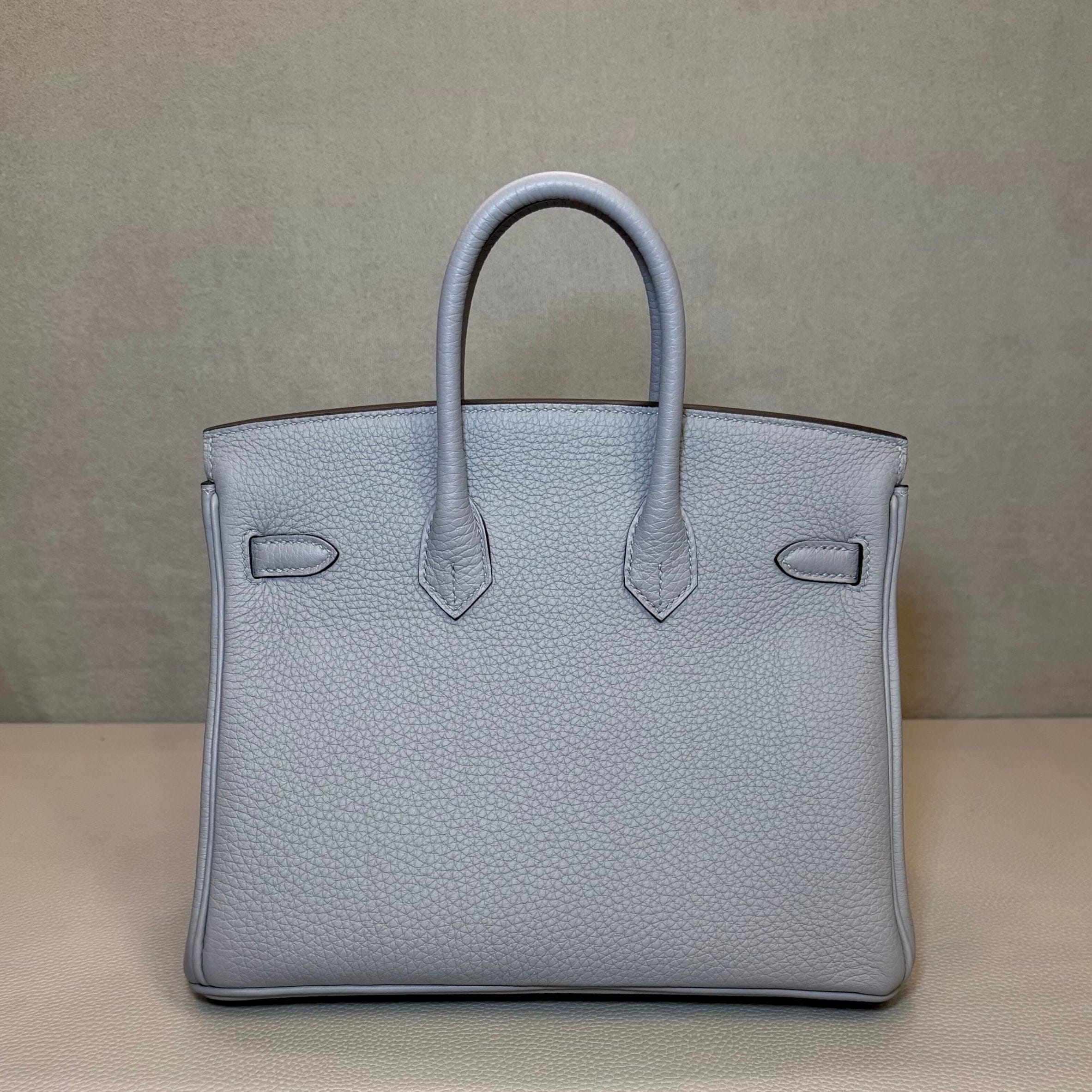 Hermès Gris Pantin Birkin 25 Togo Palladium Hardware - Image 3