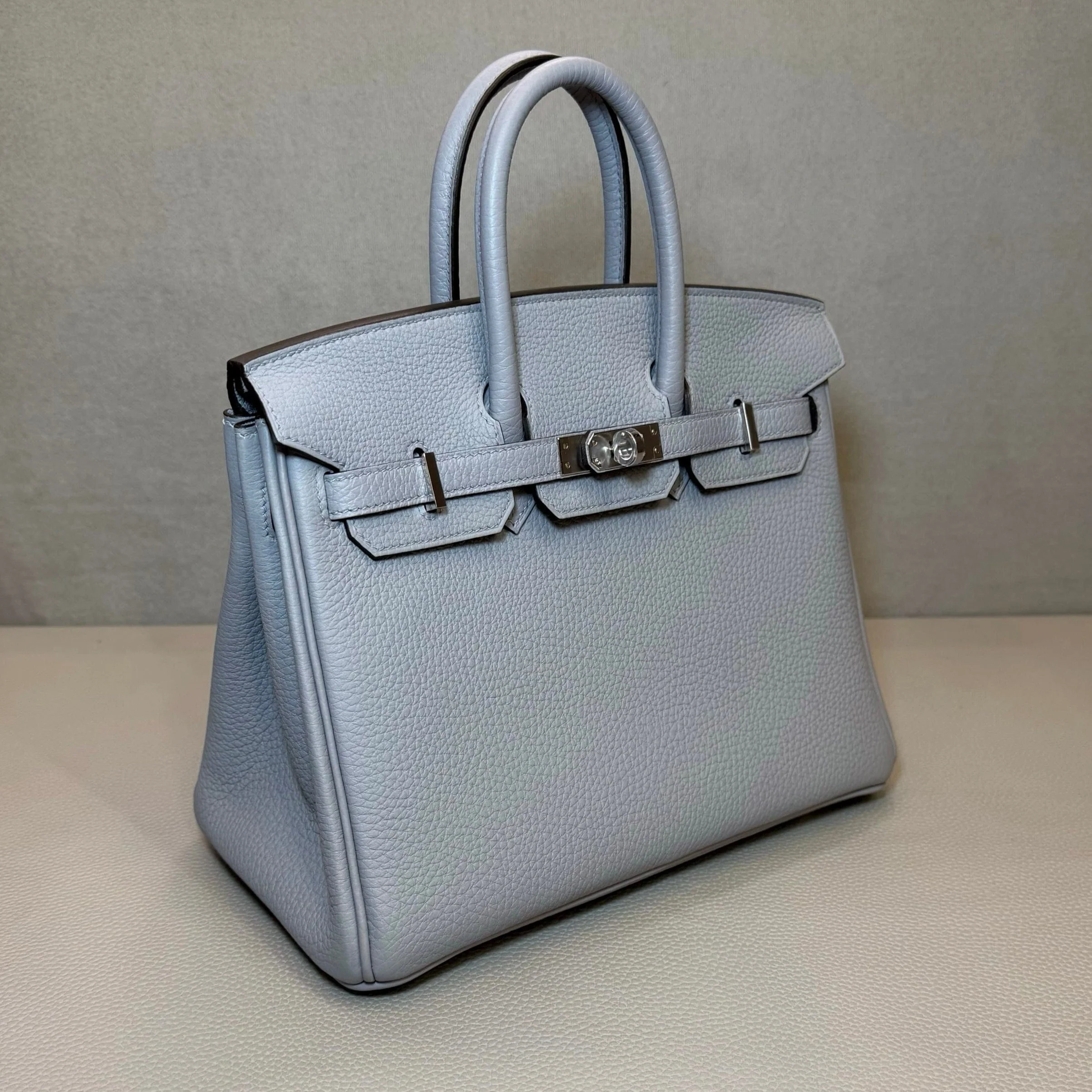 Hermès Gris Pantin Birkin 25 Togo Palladium Hardware - Image 4