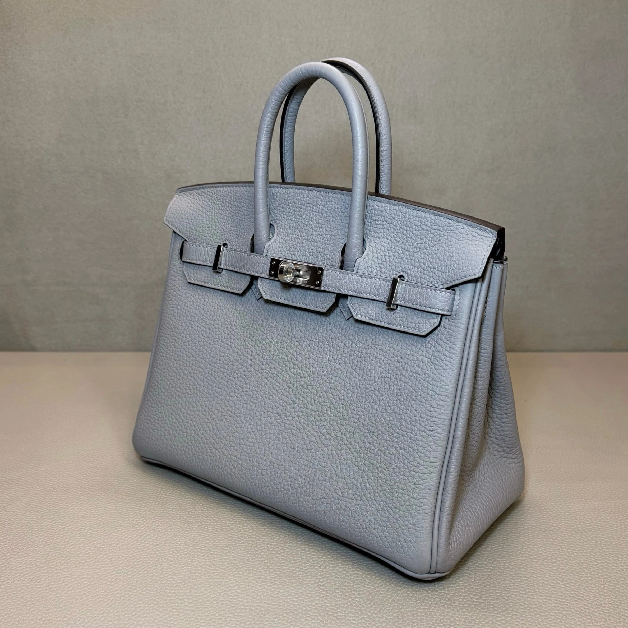 Hermès Gris Pantin Birkin 25 Togo Palladium Hardware - Image 5