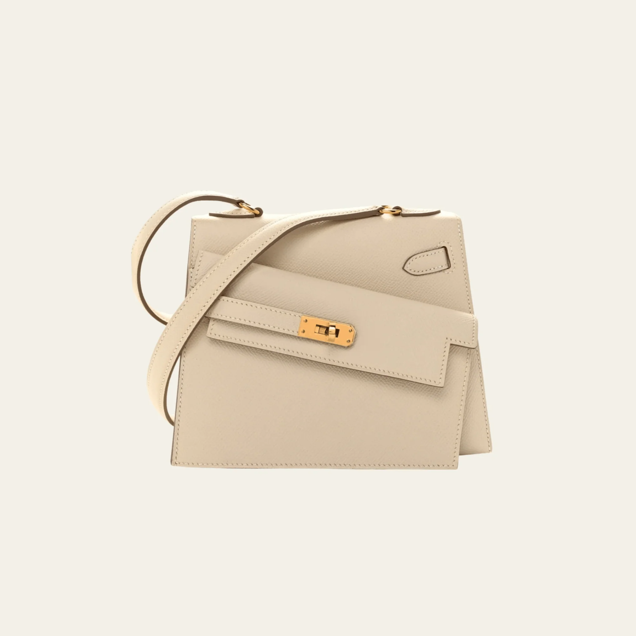 Hermès Craie Kelly En Desordre Sellier 20 Epsom Gold Hardware Limited Edition