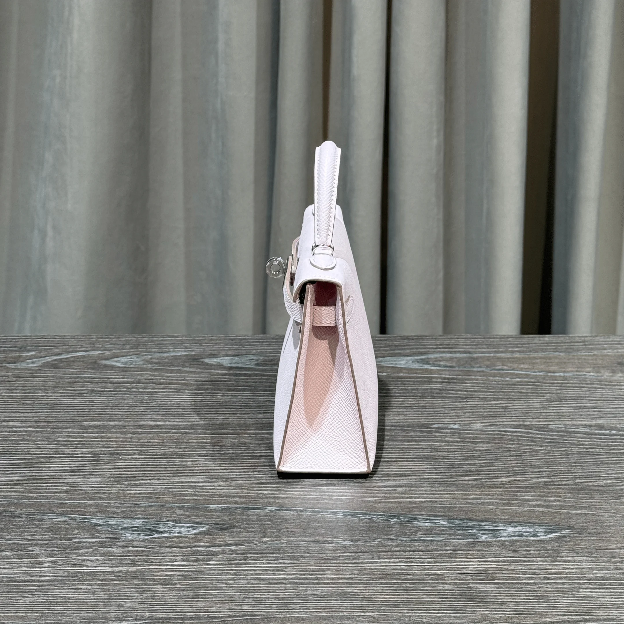 Hermès Mauve Pale Mini Kelly Sellier 20 Epsom Palladium Hardware - Image 5