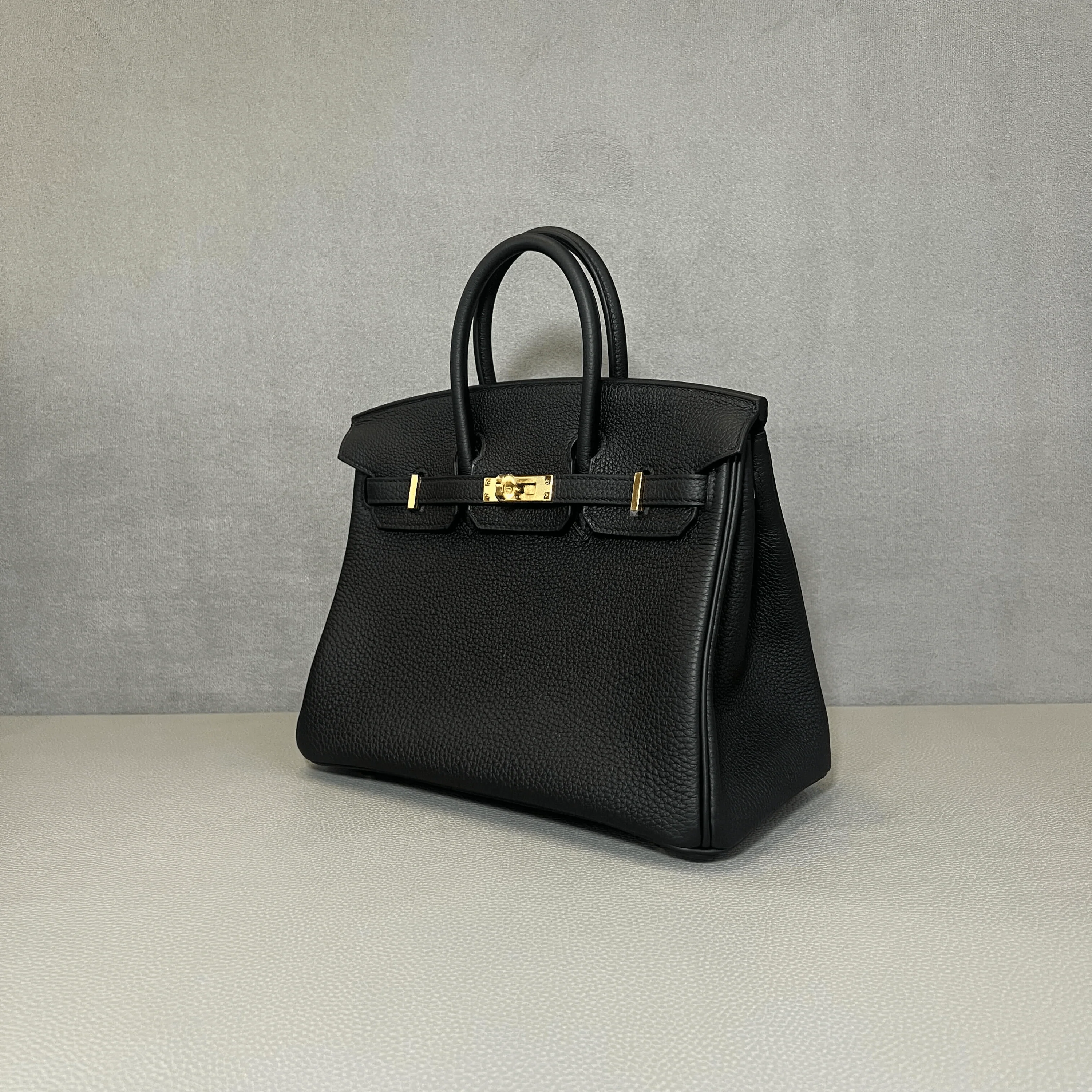 Hermès Noir Birkin 25 Togo Rose Gold Hardware - Image 4