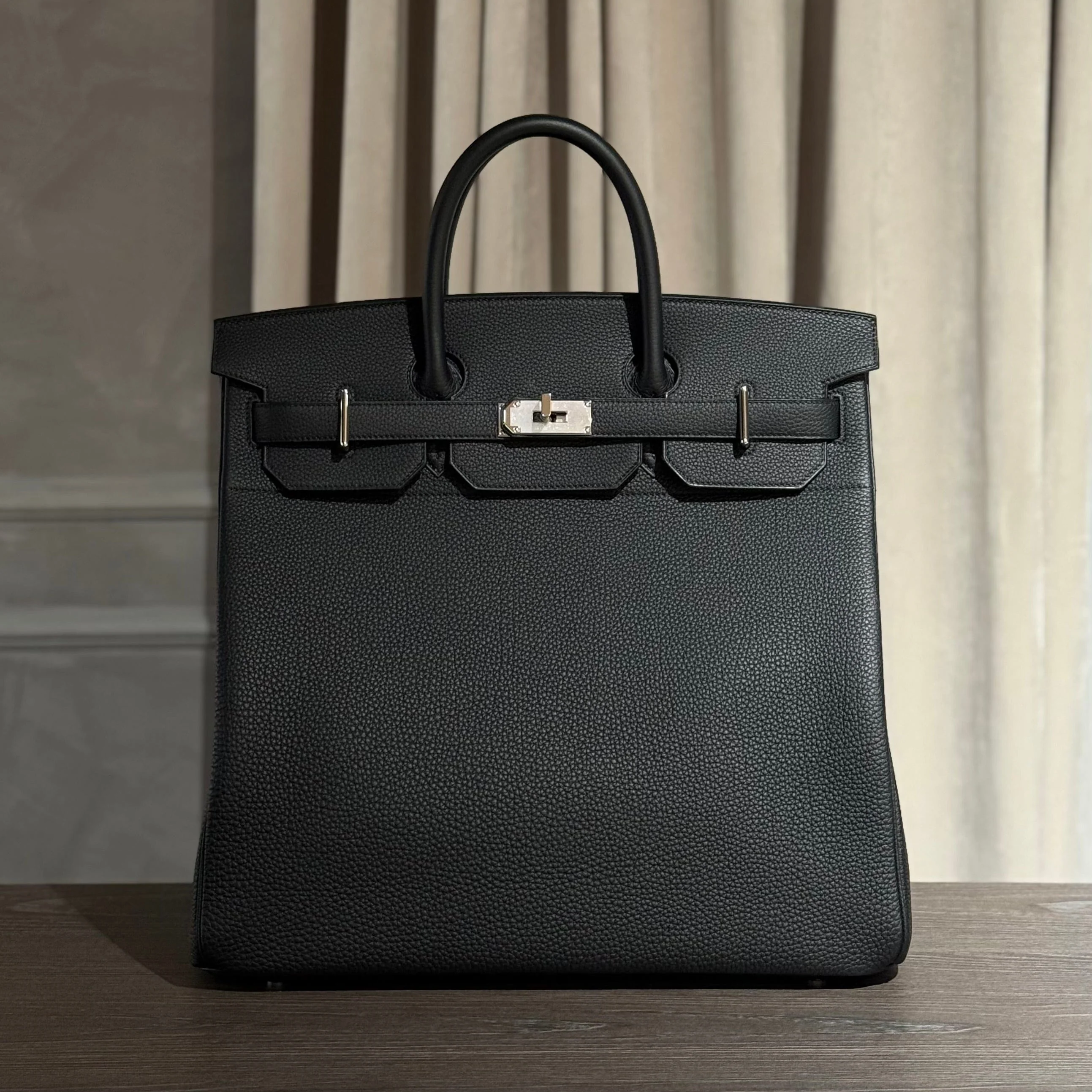 Hermès Noir Birkin 40 HAC Togo Palladium Hardware - Image 3