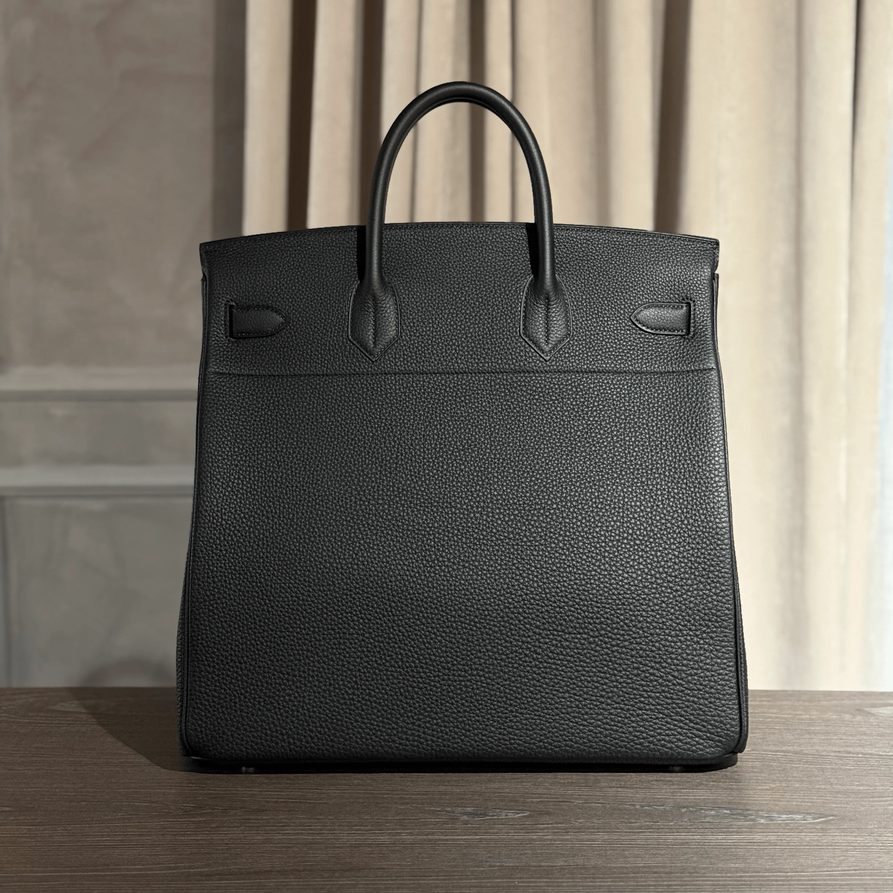 Hermès Noir Birkin 40 HAC Togo Palladium Hardware - Image 4