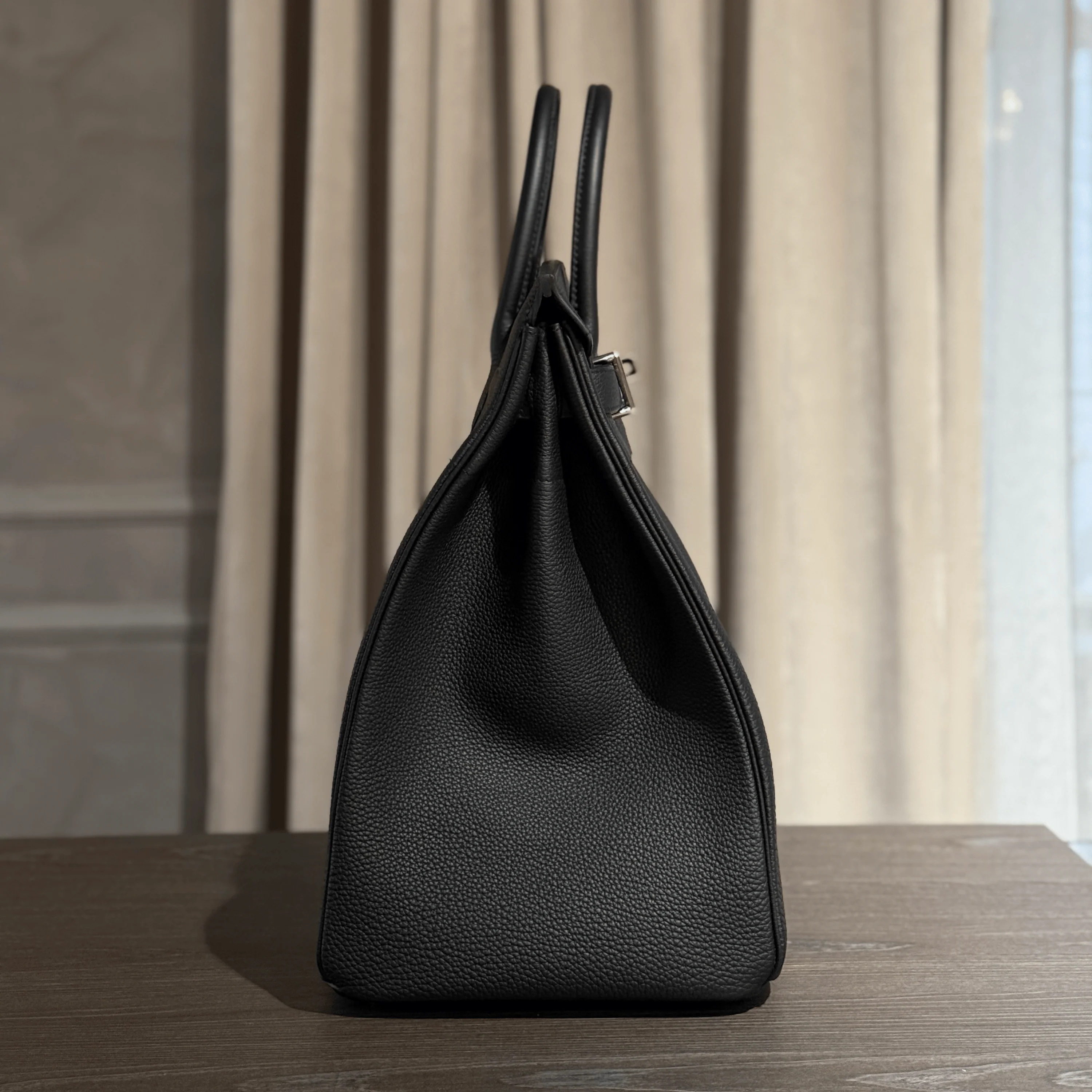 Hermès Noir Birkin 40 HAC Togo Palladium Hardware - Image 5