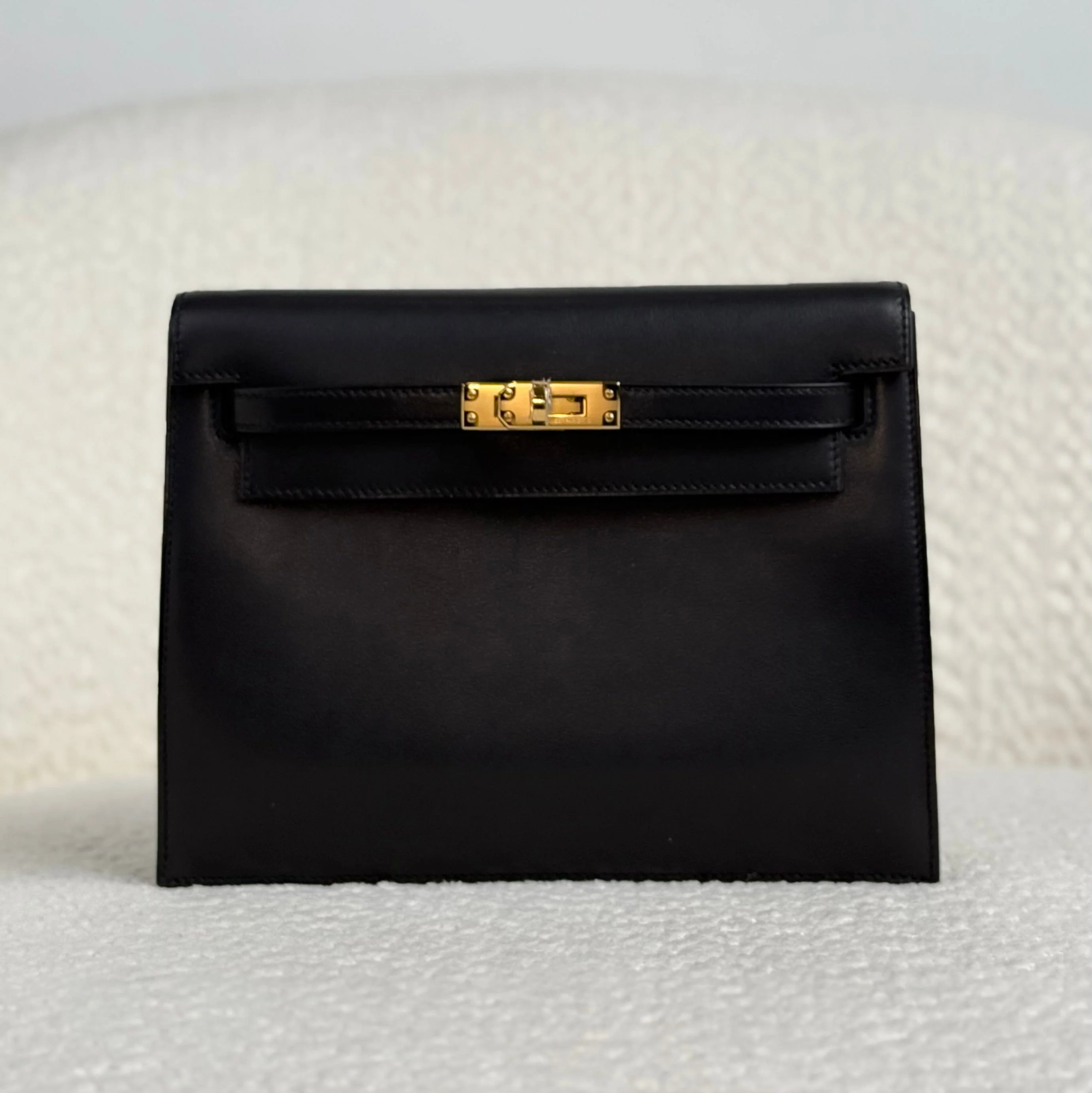 Hermès Noir Kelly Danse Swift Gold Hardware - Image 3