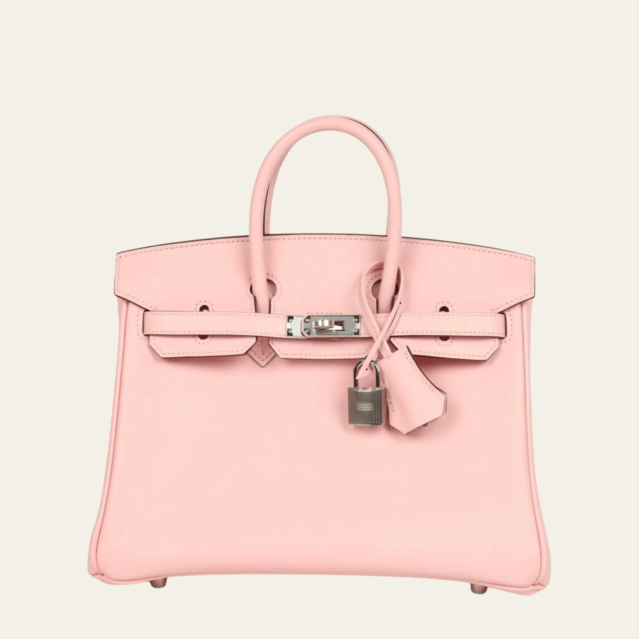 Hermès Rose Sakura Birkin 25 Swift Palladium Hardware