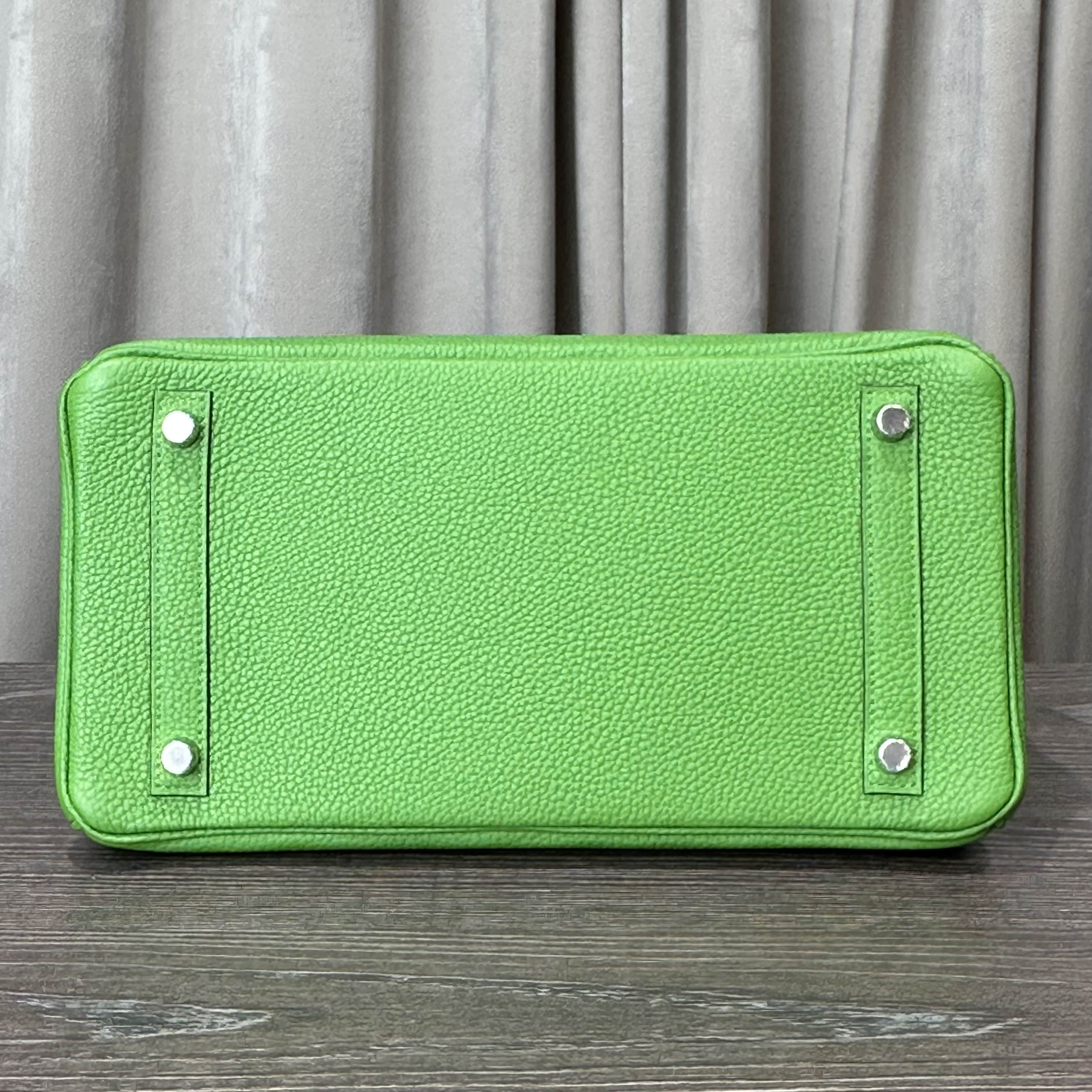 Hermès Vert Yucca Birkin 30 Togo Palladium Hardware - Image 6