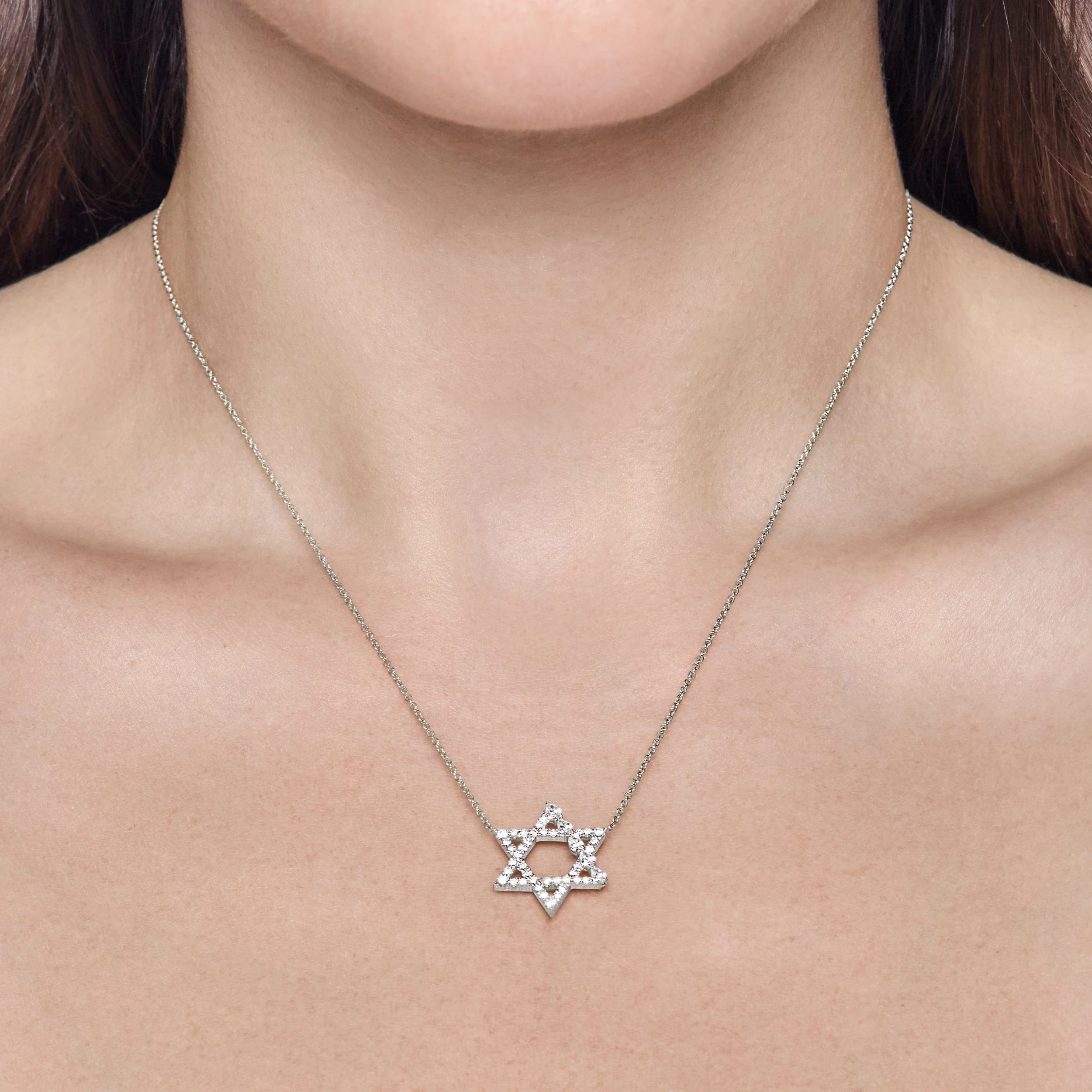 JA X Sammy Jacqueline Multi-Shape Diamond Star of David Necklace - Image 4