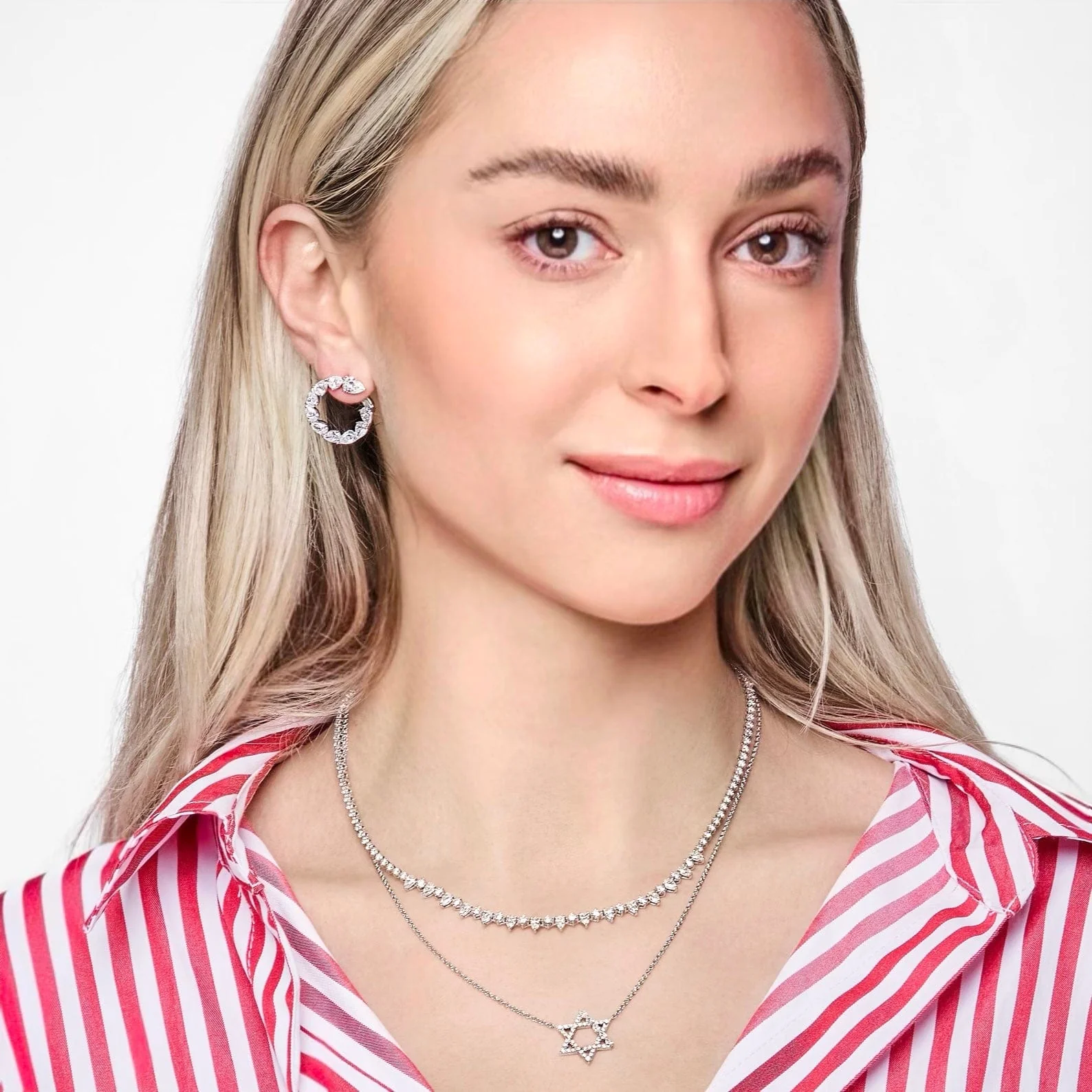 JA X Sammy Jacqueline Multi-Shape Diamond Star of David Necklace - Image 5