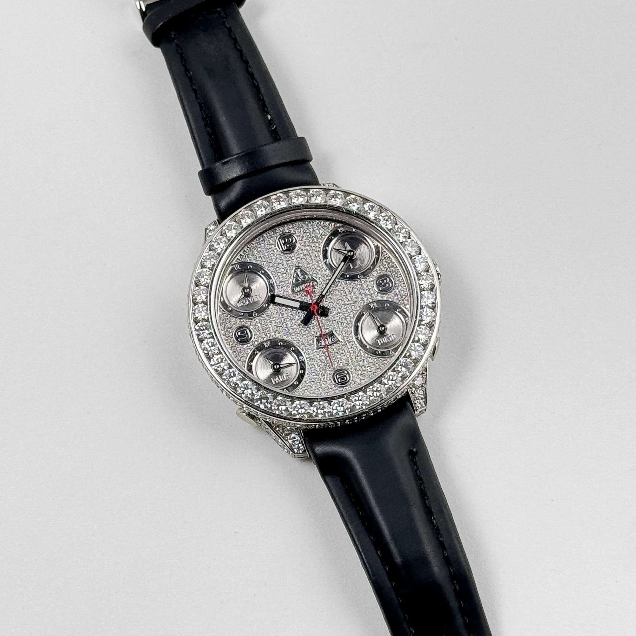 Jacob & Co. Five Time Zone Steel Diamond JCM-30 - Image 3