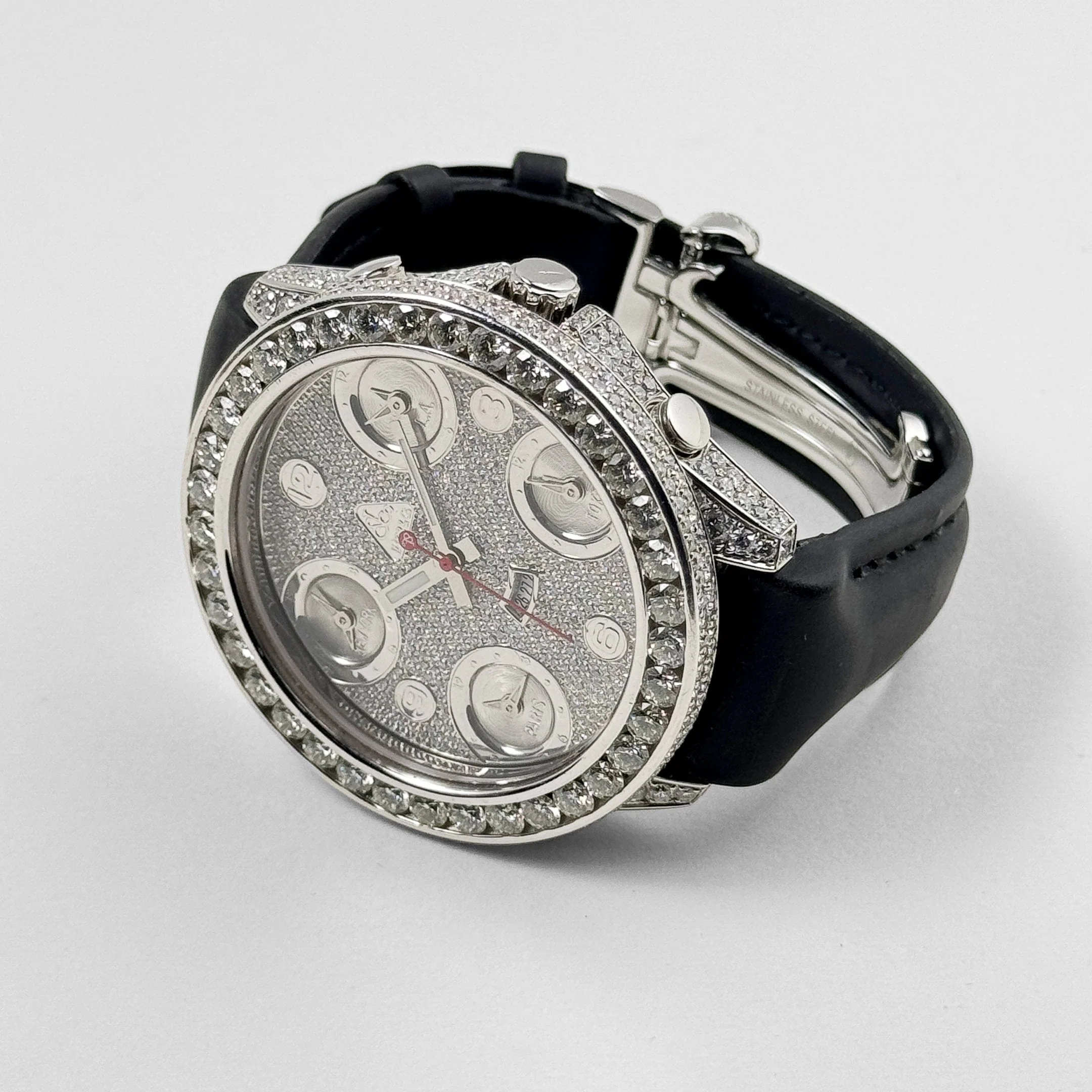 Jacob & Co. Five Time Zone Steel Diamond JCM-30 - Image 4