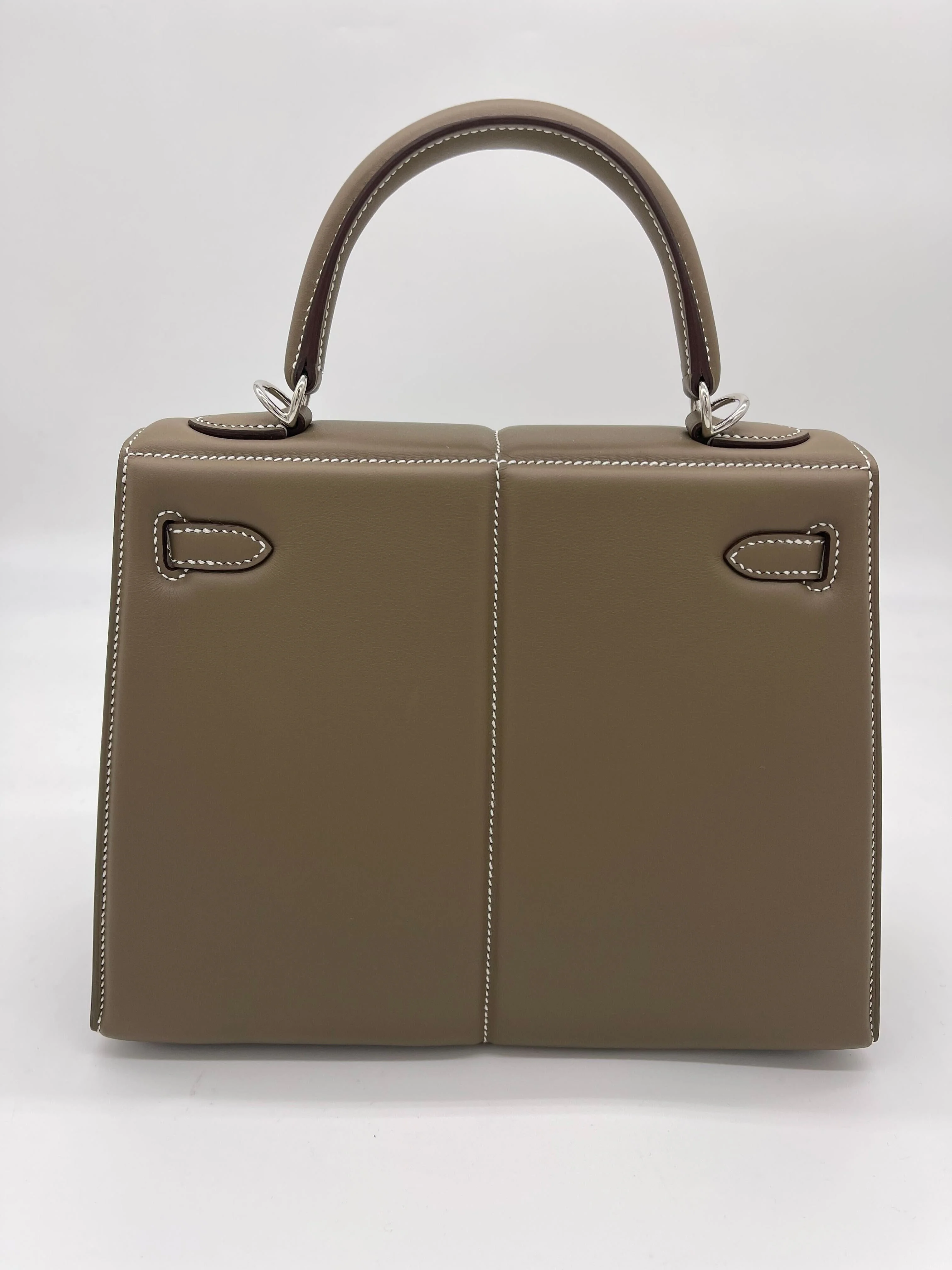 Hermès Etoupe Kelly 25 Swift Padded Palladium Hardware Limited Edition - Image 6