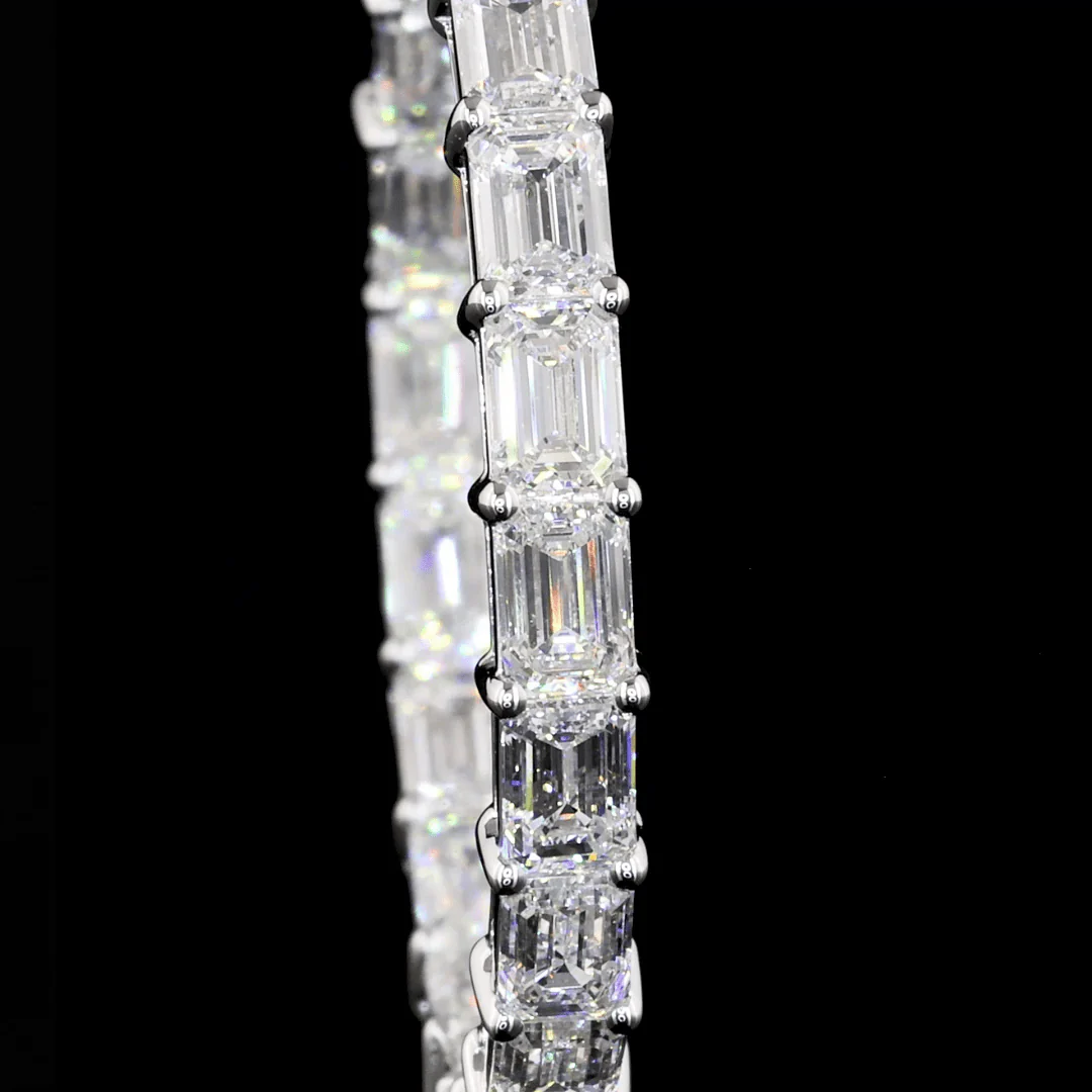7.3 Carat Lab Grown Diamond Hoop Earrings - Image 3