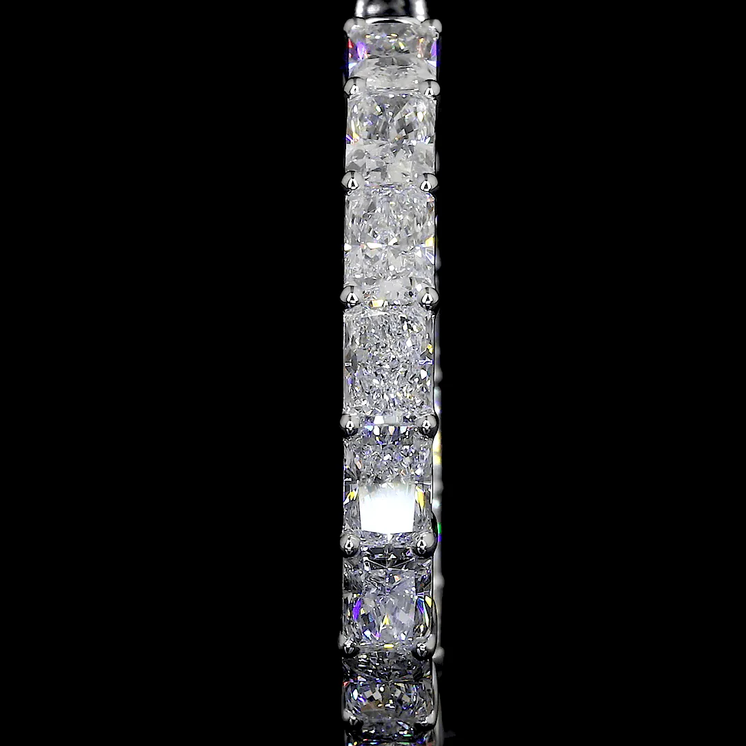 10.2 Carat Lab Grown Diamond Hoop Earrings - Image 3