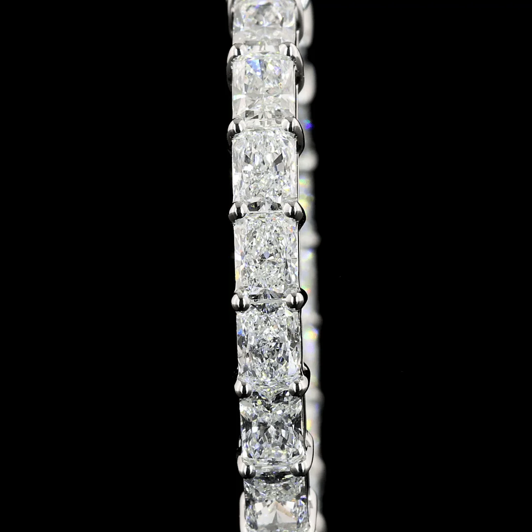 4 Carat Lab Grown Diamond Hoop Earrings - Image 3