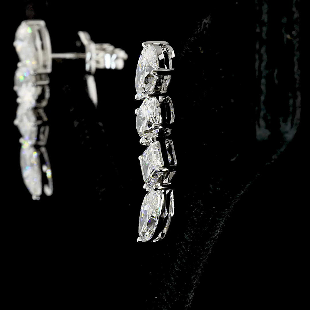 4.1 Carat Lab Grown Diamond Earrings - Image 4