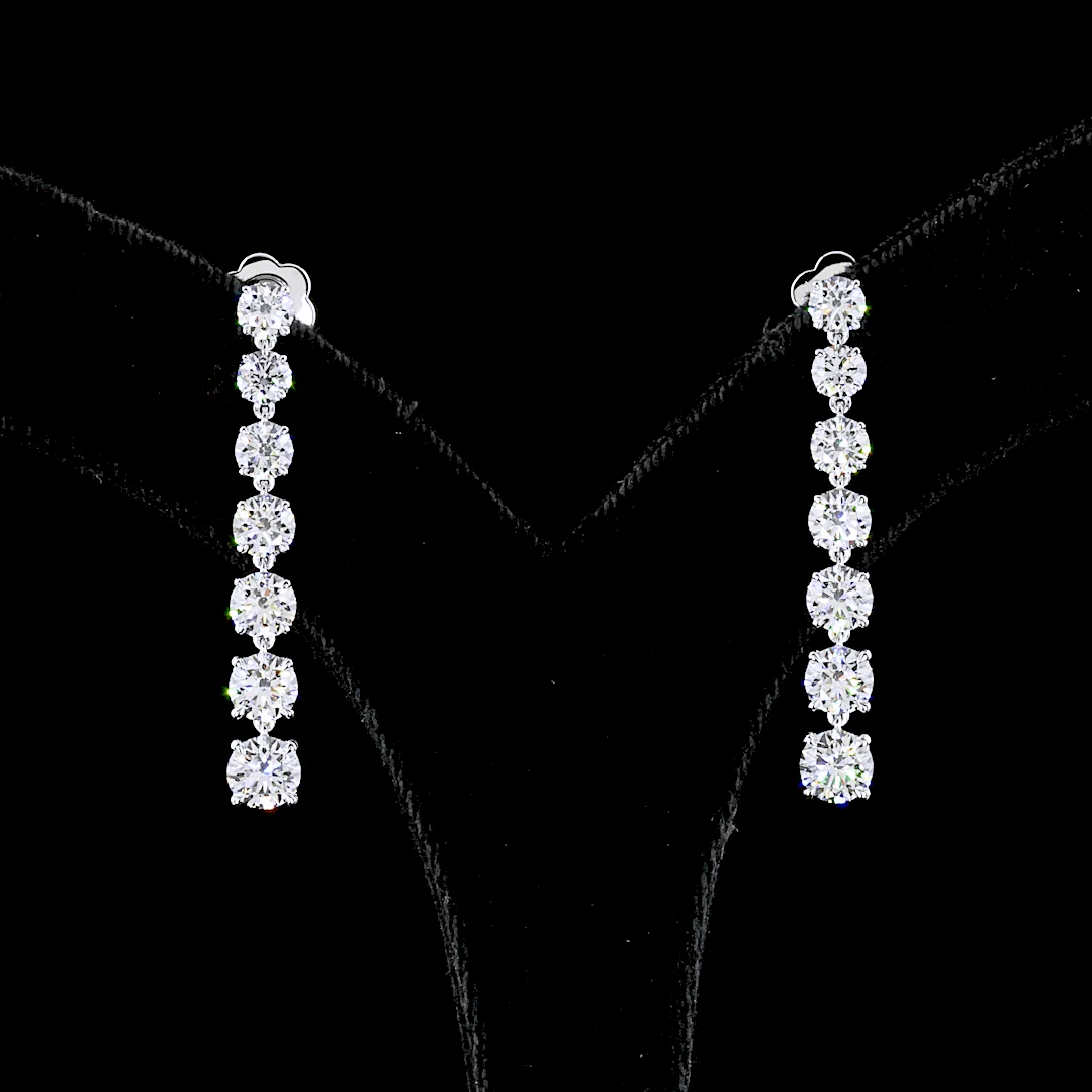 4.6 Carat Lab Grown Diamond Earrings