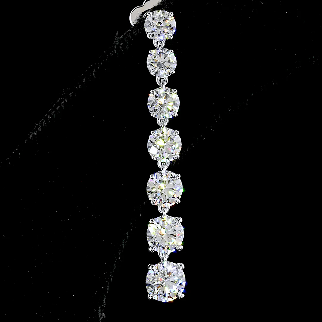 4.6 Carat Lab Grown Diamond Earrings - Image 2