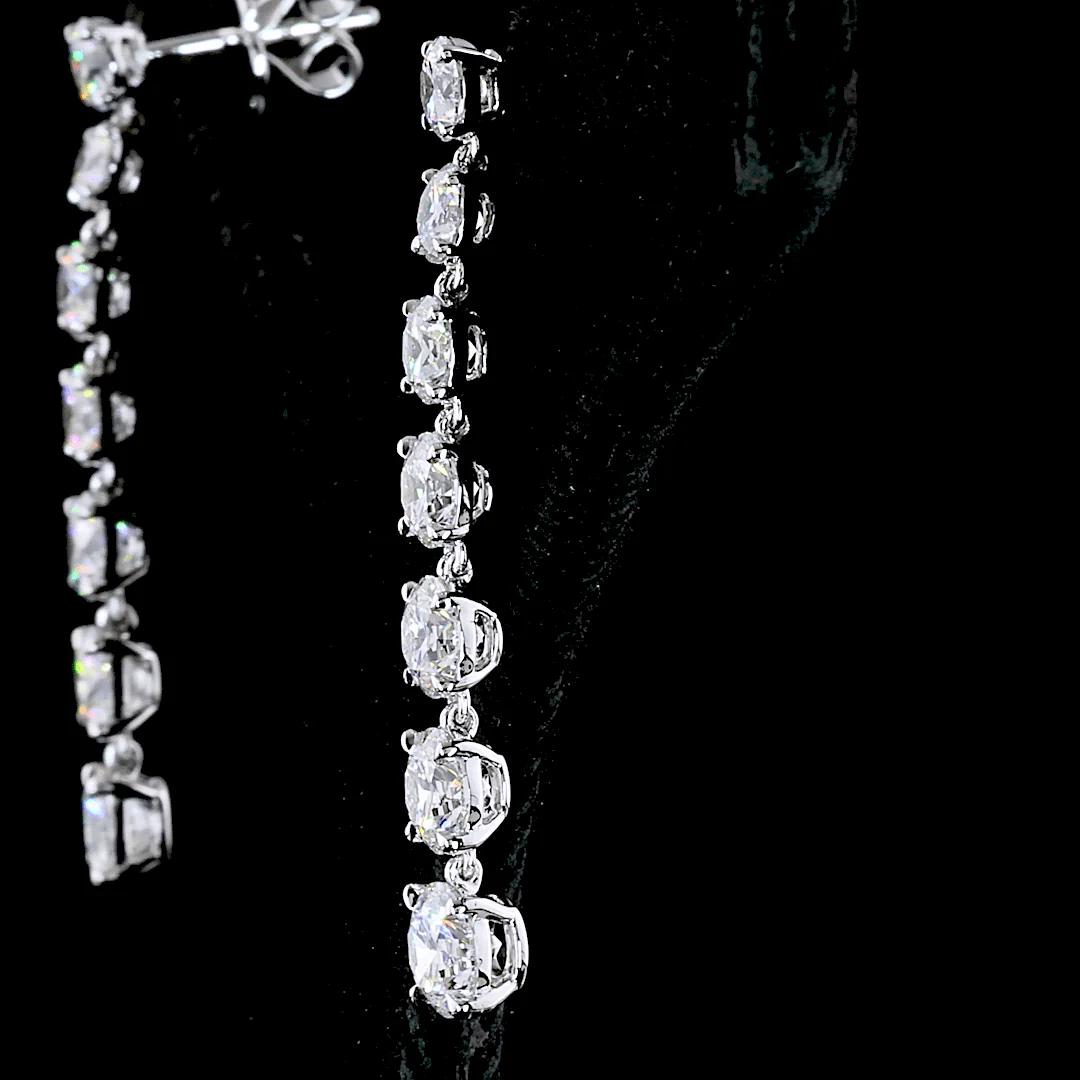 4.6 Carat Lab Grown Diamond Earrings - Image 3