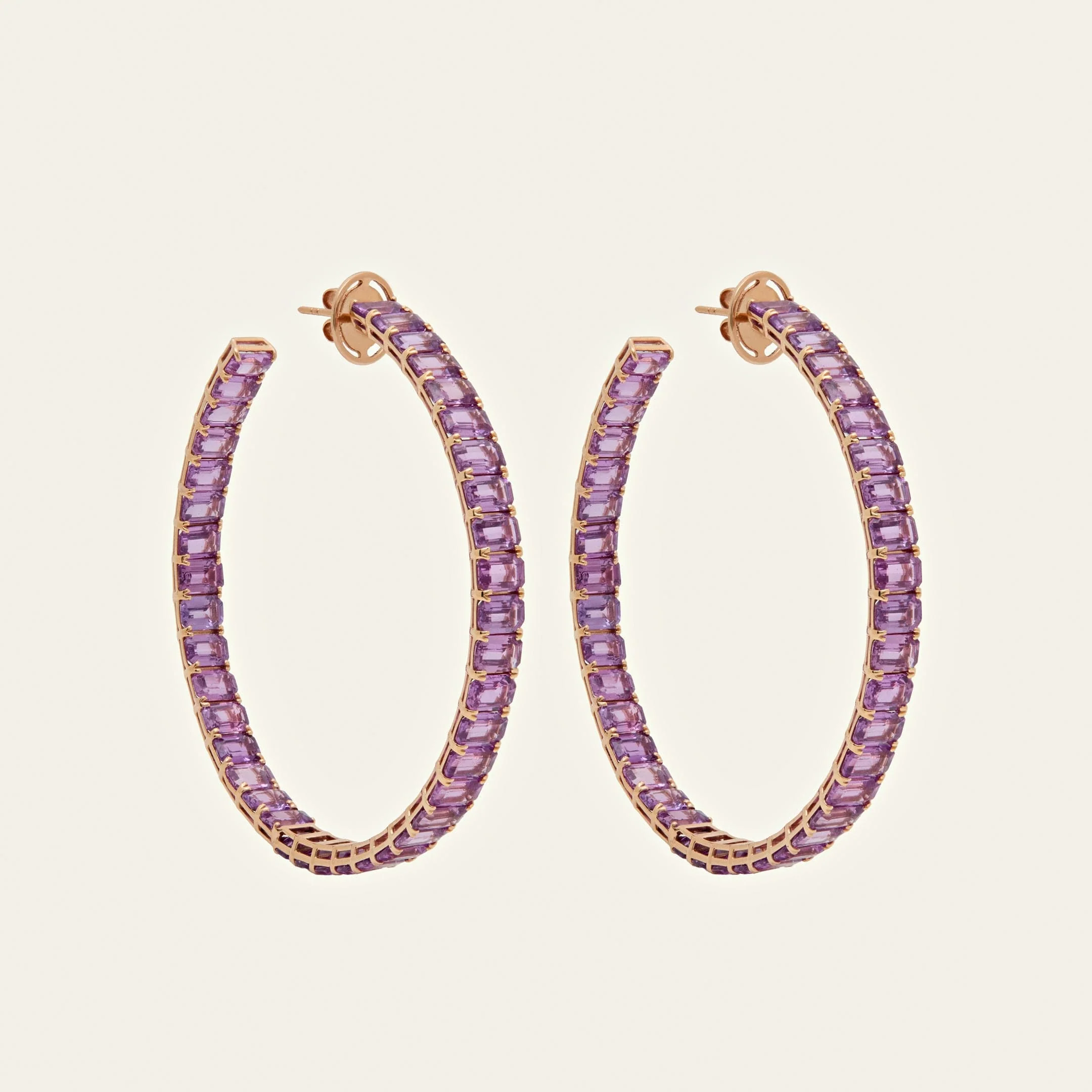 Madagascar Sapphire Hoops