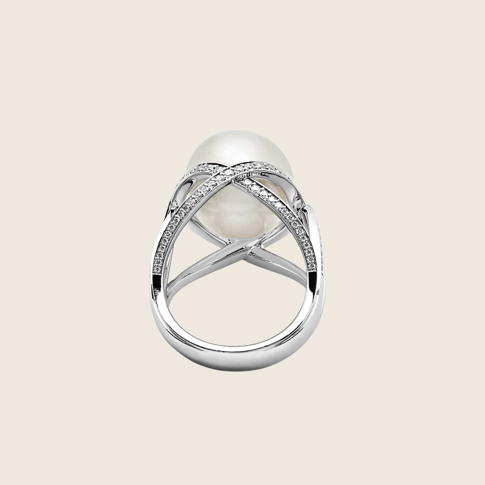 Mikimoto 'M Collection' White South Sea Cultured Pearl Ring - Image 3