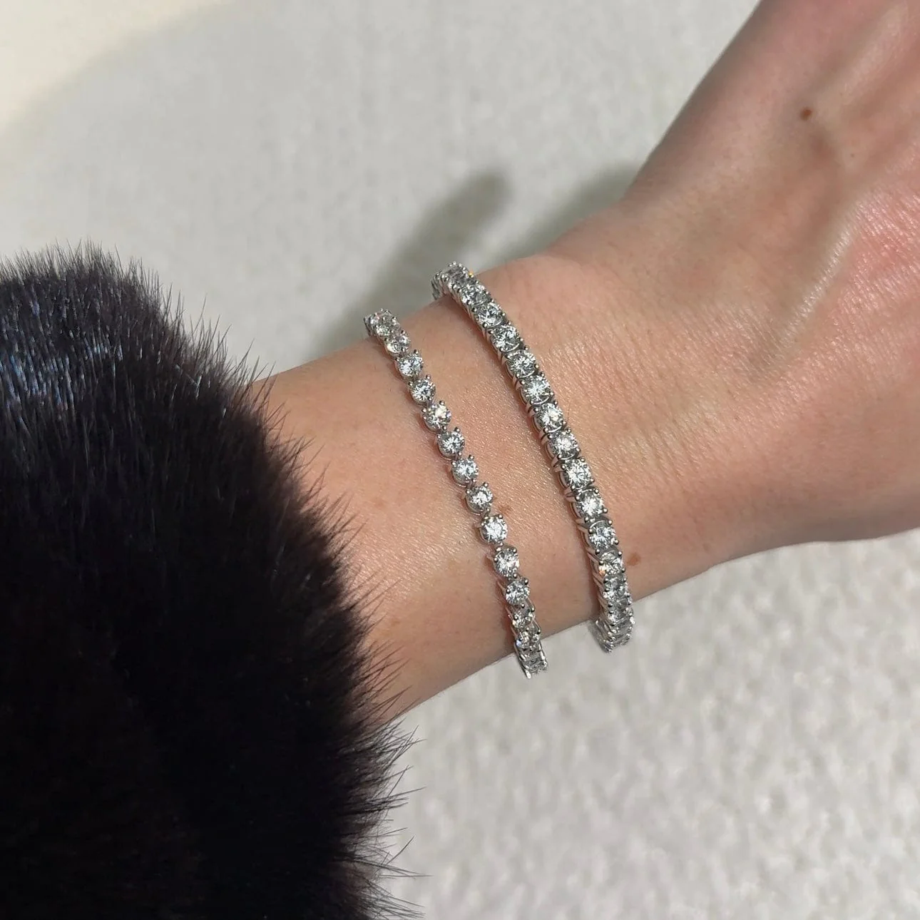 Luce 5.7 Carat Round Diamond Tennis Bracelet - Image 6
