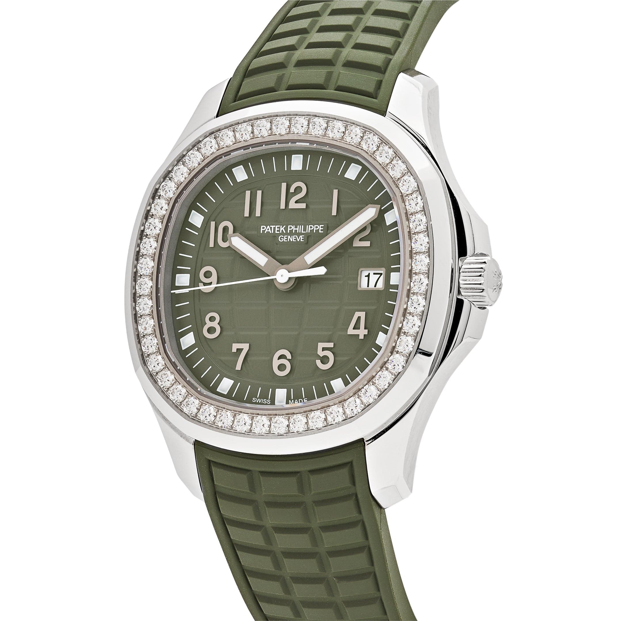 Patek Philippe Aquanaut Luce 5267/200A-011 Stainless Steel Green Dial Diamond Bezel (2025) - Image 4