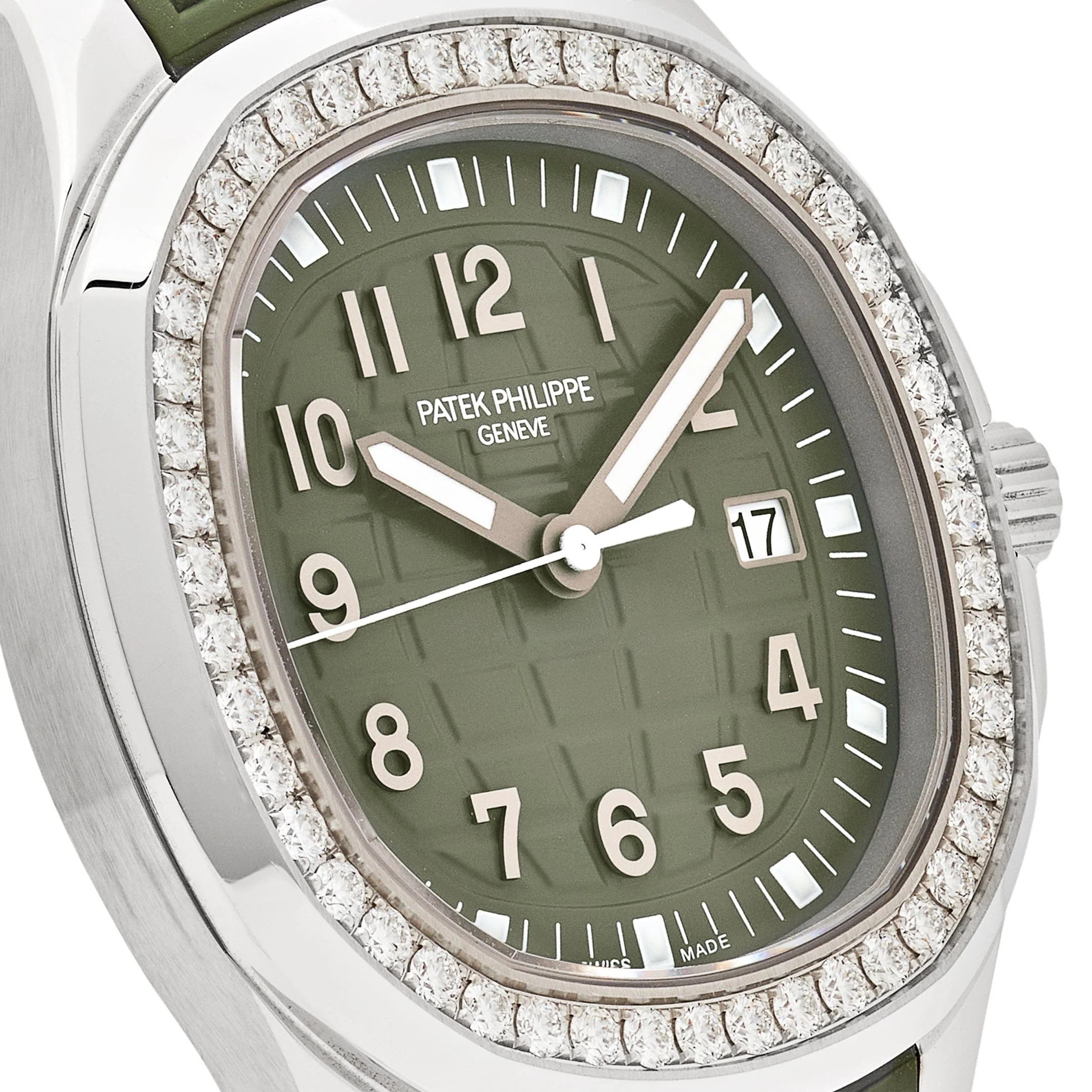 Patek Philippe Aquanaut Luce 5267/200A-011 Stainless Steel Green Dial Diamond Bezel (2025) - Image 6