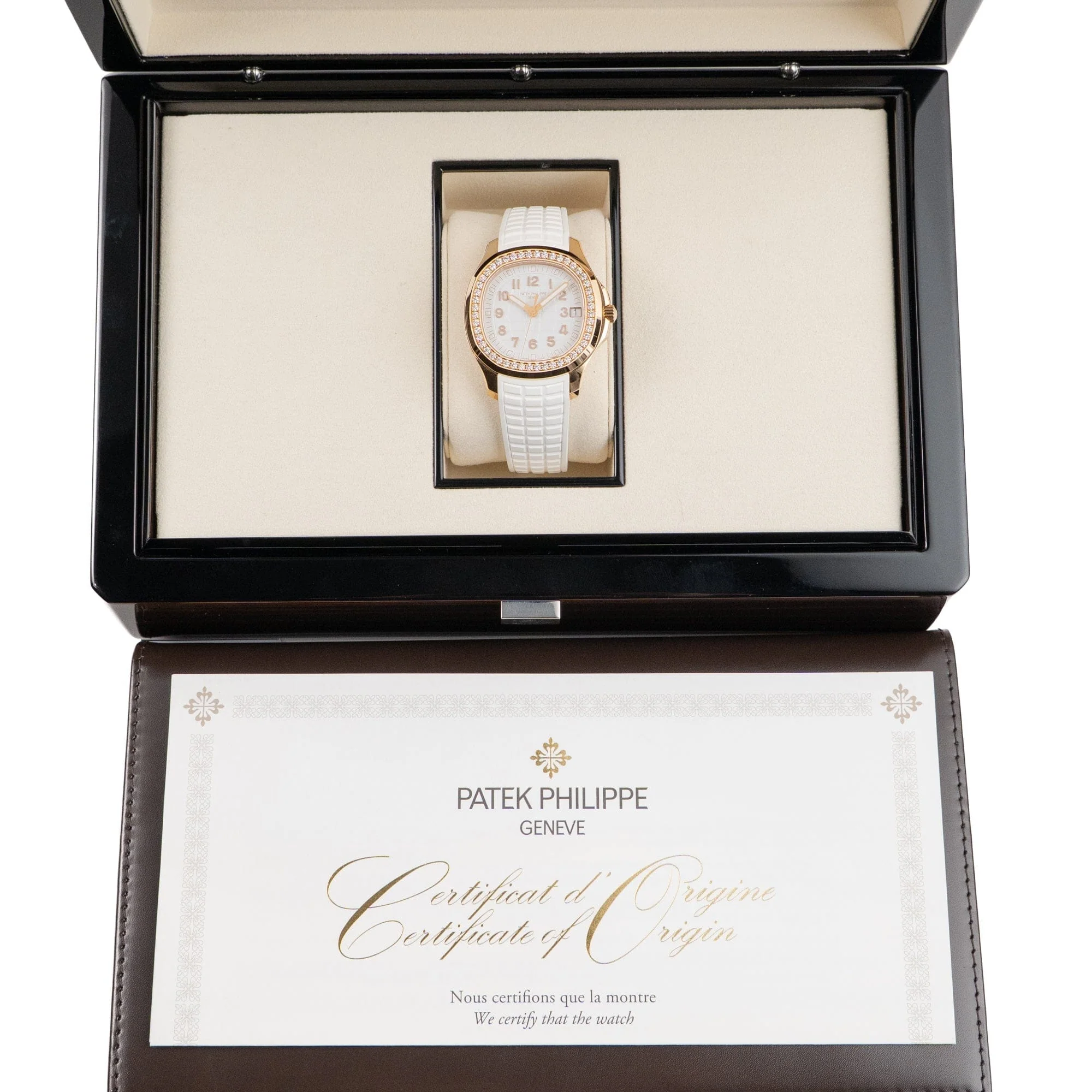 Patek Philippe Aquanaut Luce 5268/200R-001 Rose Gold White Dial Diamond Bezel - Image 12