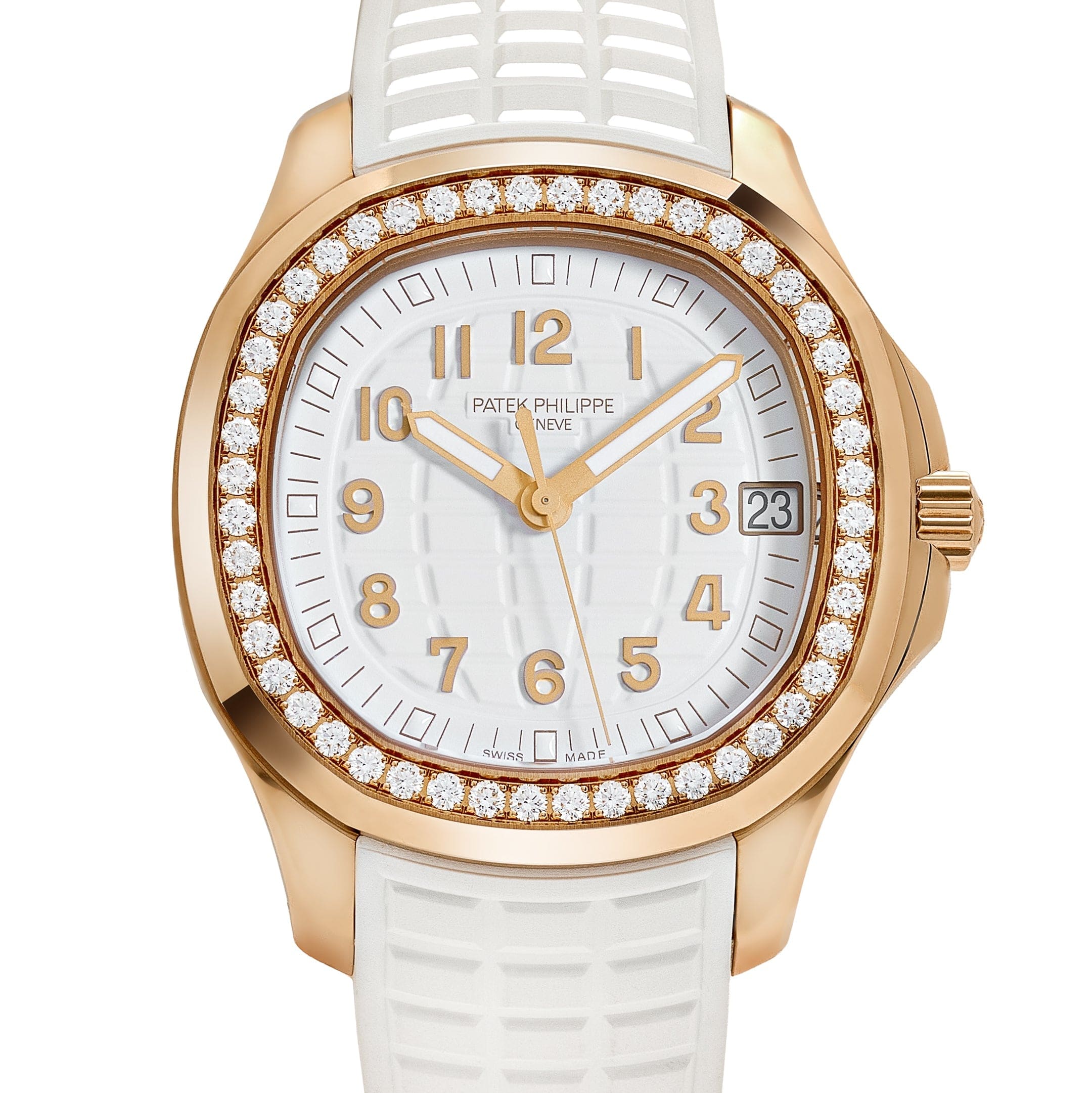 Patek Philippe Aquanaut Luce 5268/200R-001 Rose Gold White Dial Diamond Bezel - Image 4