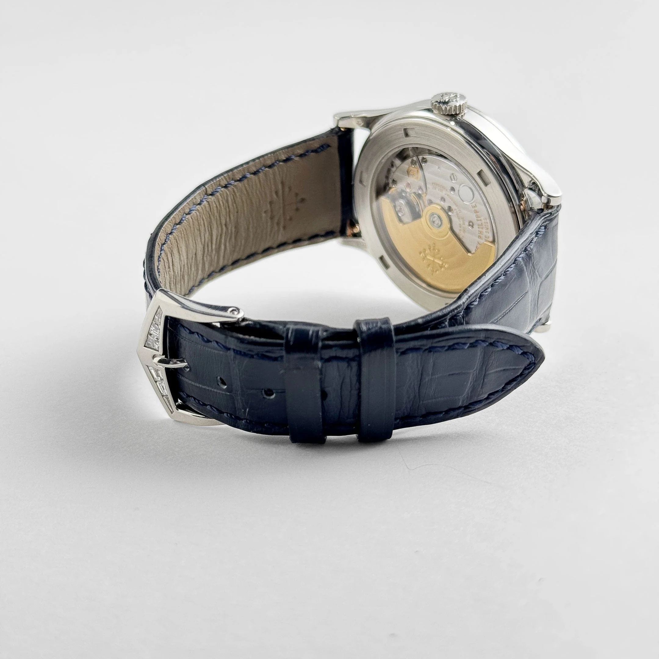 Patek Philippe Calatrava 5298P-012 Platinum Black Diamond Dial Diamond Bezel (2015) - Image 8