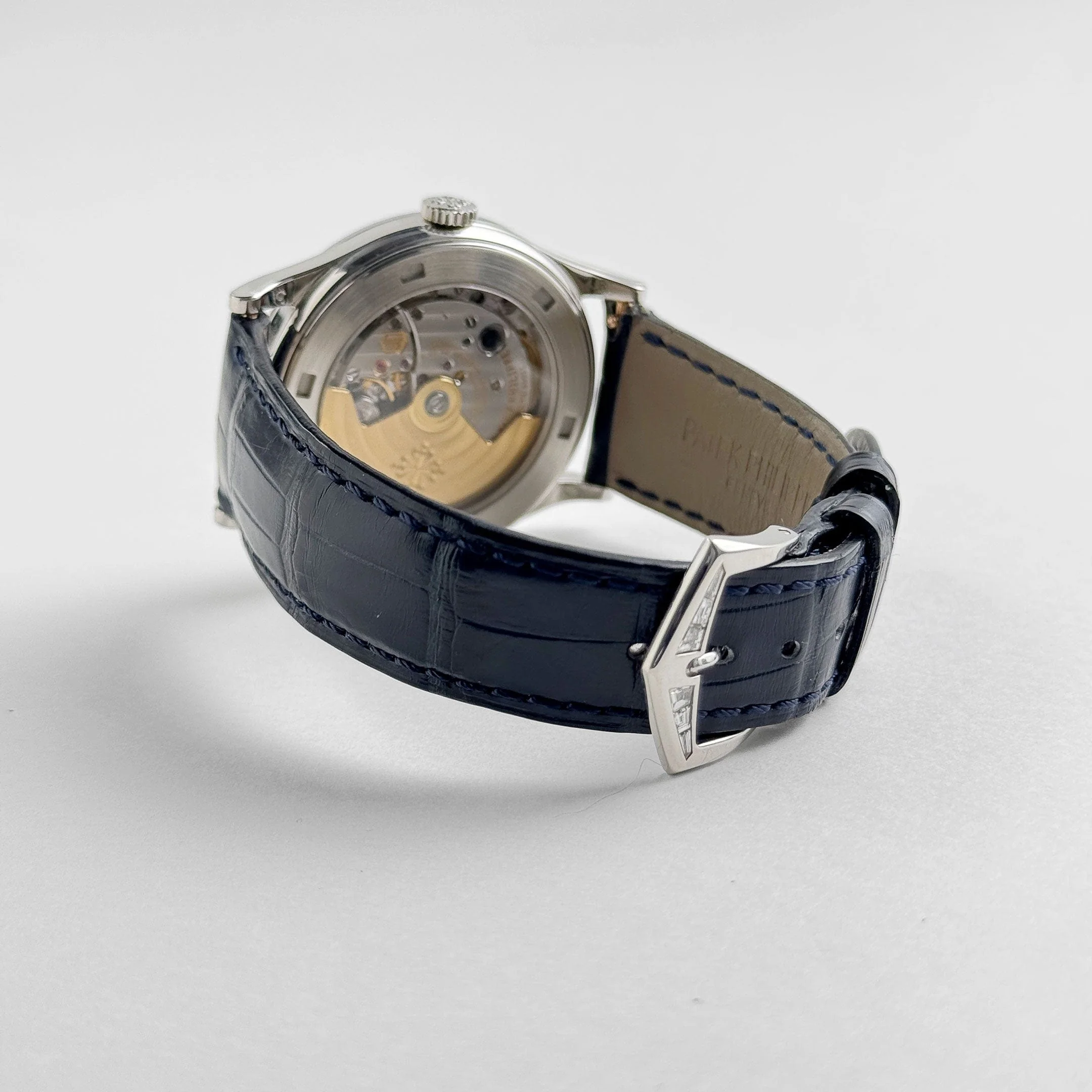 Patek Philippe Calatrava 5298P-012 Platinum Black Diamond Dial Diamond Bezel (2015) - Image 9
