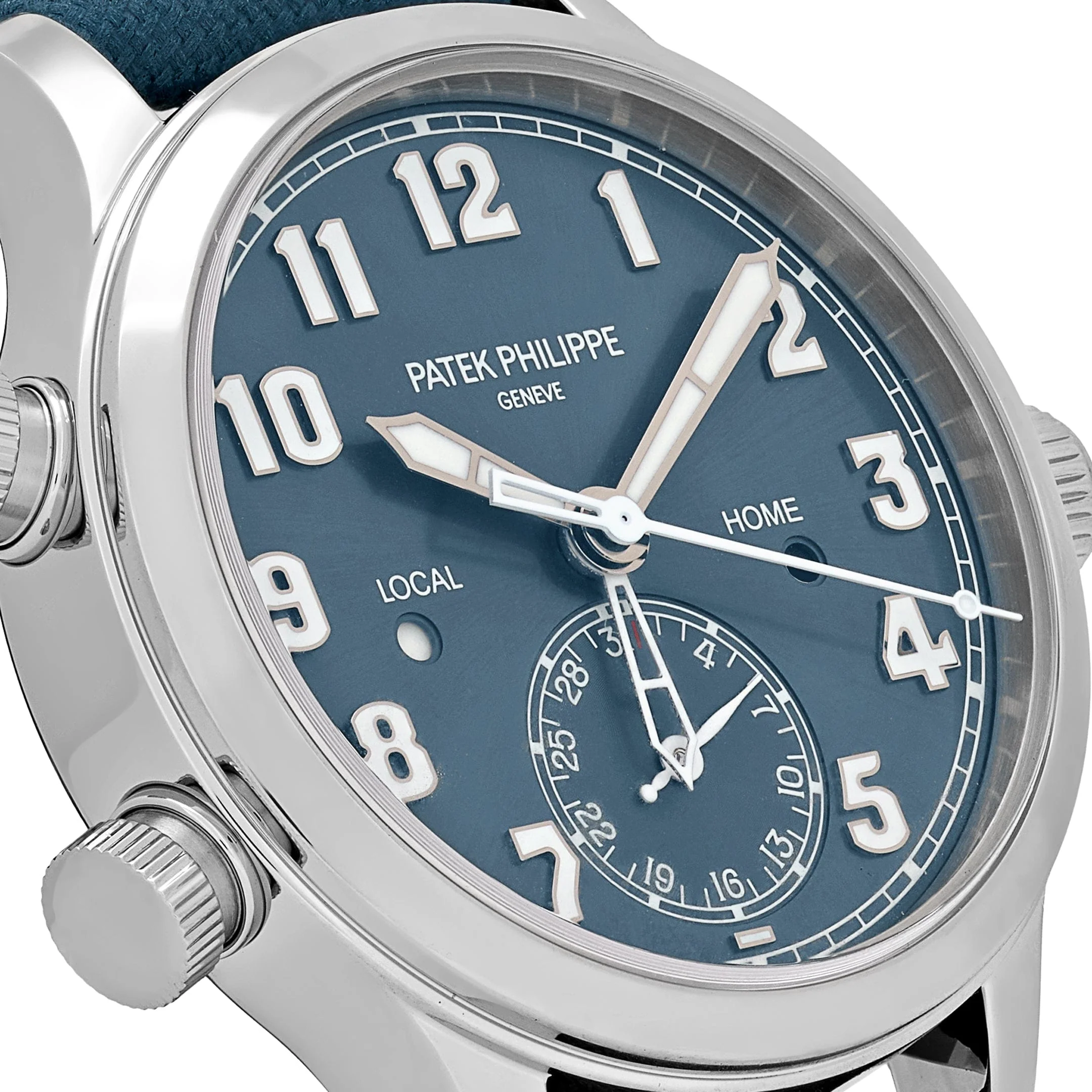 Patek Philippe Calatrava 7234A-001 'Pilot' Travel Time Stainless Steel Blue-Grey Dial Singapore Edition (2019) - Image 6