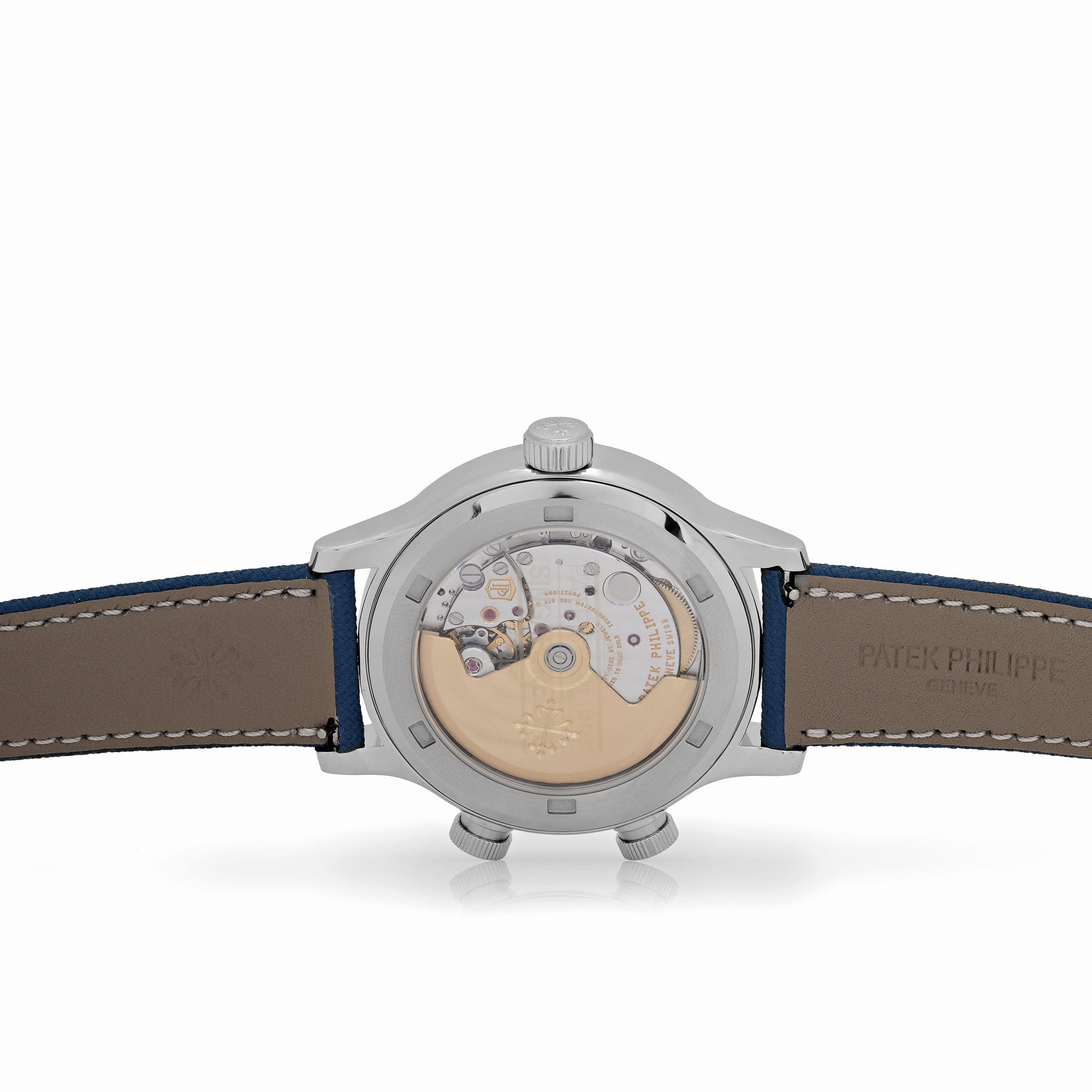 Patek Philippe Calatrava 7234A-001 'Pilot' Travel Time Stainless Steel Blue-Grey Dial Singapore Edition (2019) - Image 7
