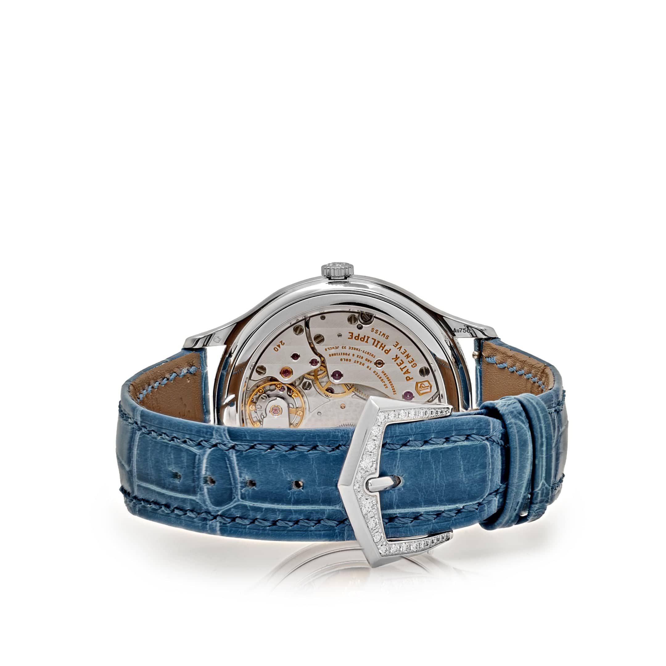 Patek Philippe Complications 7130G-016 World Time l White Gold Gray-Blue Dial Diamond Bezel (2022) - Image 6