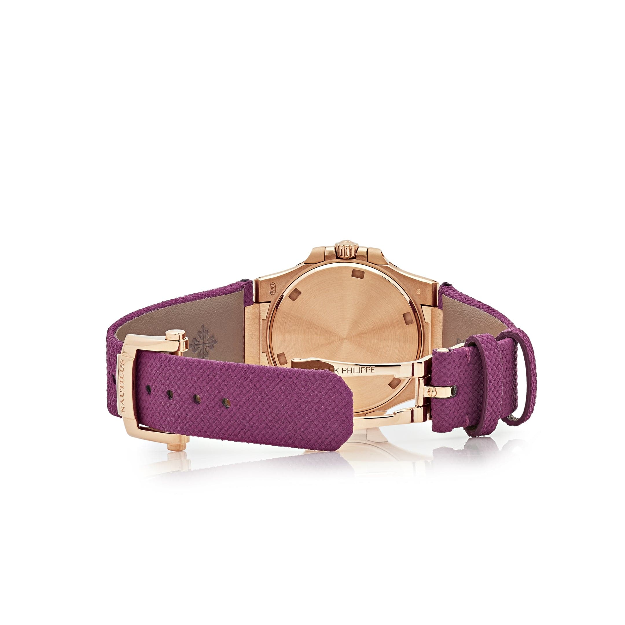 Patek Philippe Nautilus 7010R-013 'Ladies' Rose Gold Purple Dial Diamond Bezel (2026) - Image 6