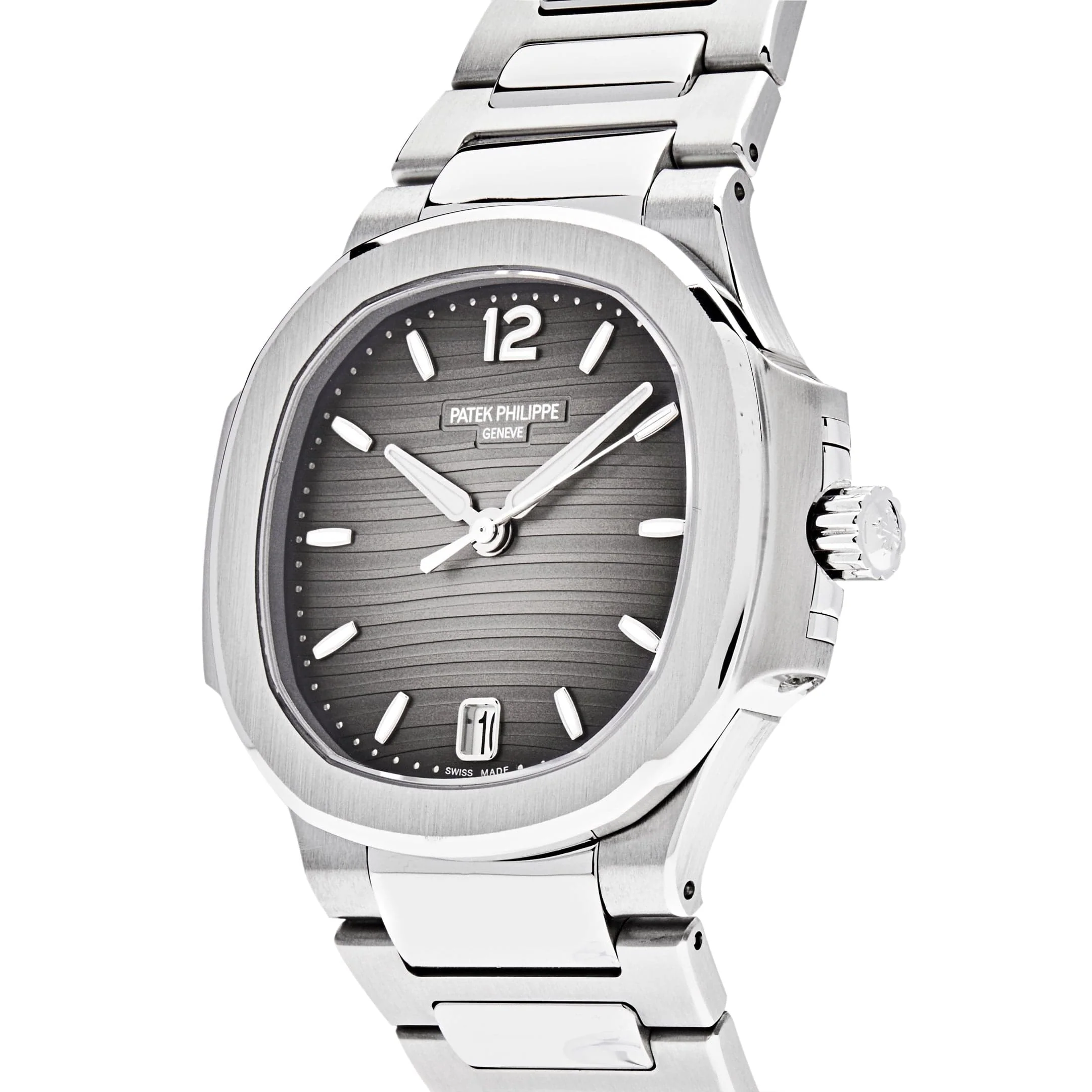 Patek Philippe Nautilus 7118/1A-011 'Ladies' Stainless Steel Smoke Grey Dial - Image 2