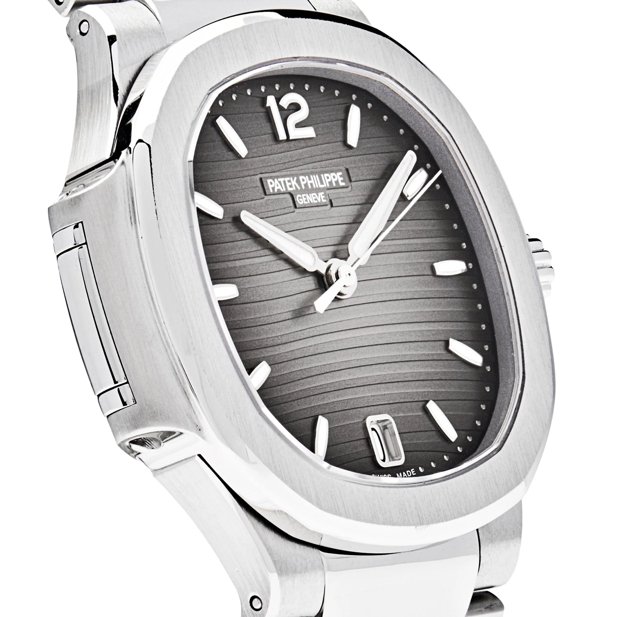 Patek Philippe Nautilus 7118/1A-011 'Ladies' Stainless Steel Smoke Grey Dial - Image 3