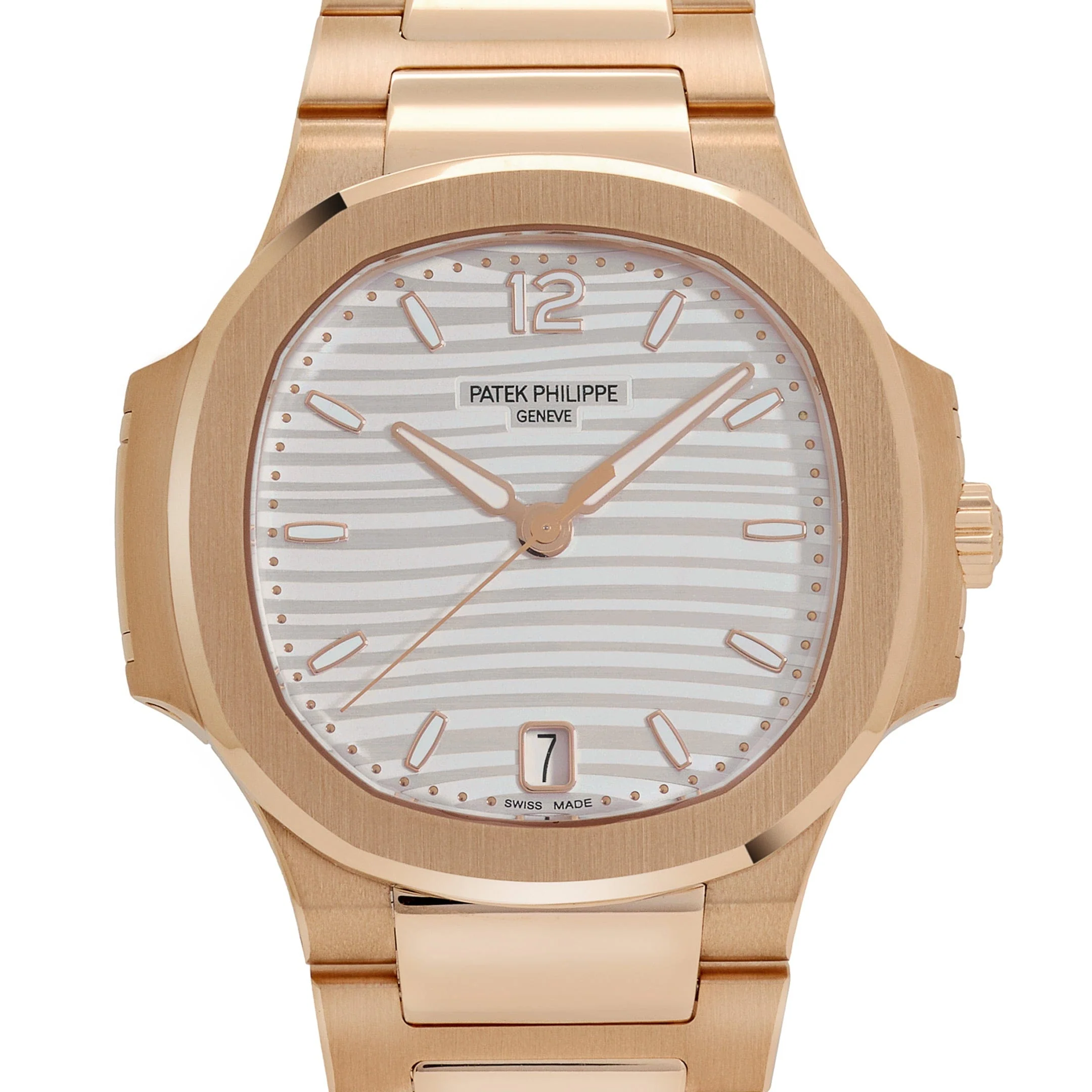 Patek Philippe Nautilus 7118/1R-001 'Ladies' Rose Gold Silvery Opaline Dial (2020) - Image 5
