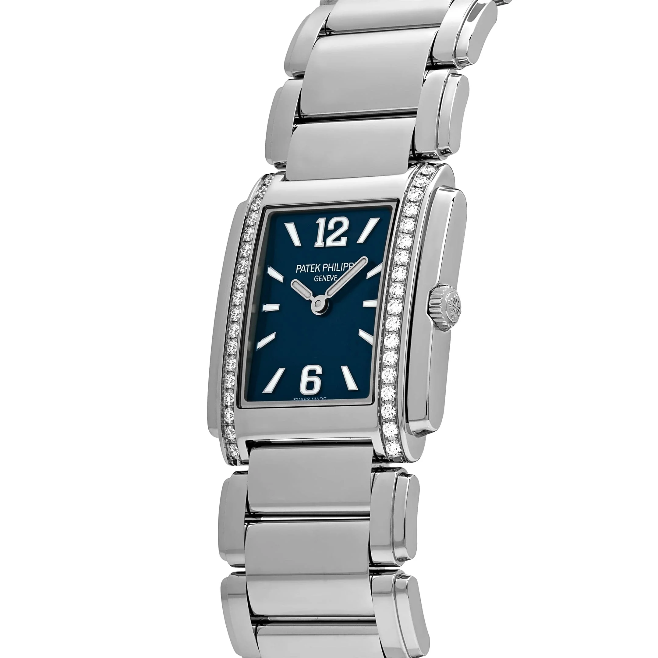 Patek Philippe Twenty-4 4910/1200A-001 'Ladies' Quartz Blue Dial Diamond Bezel - Image 3