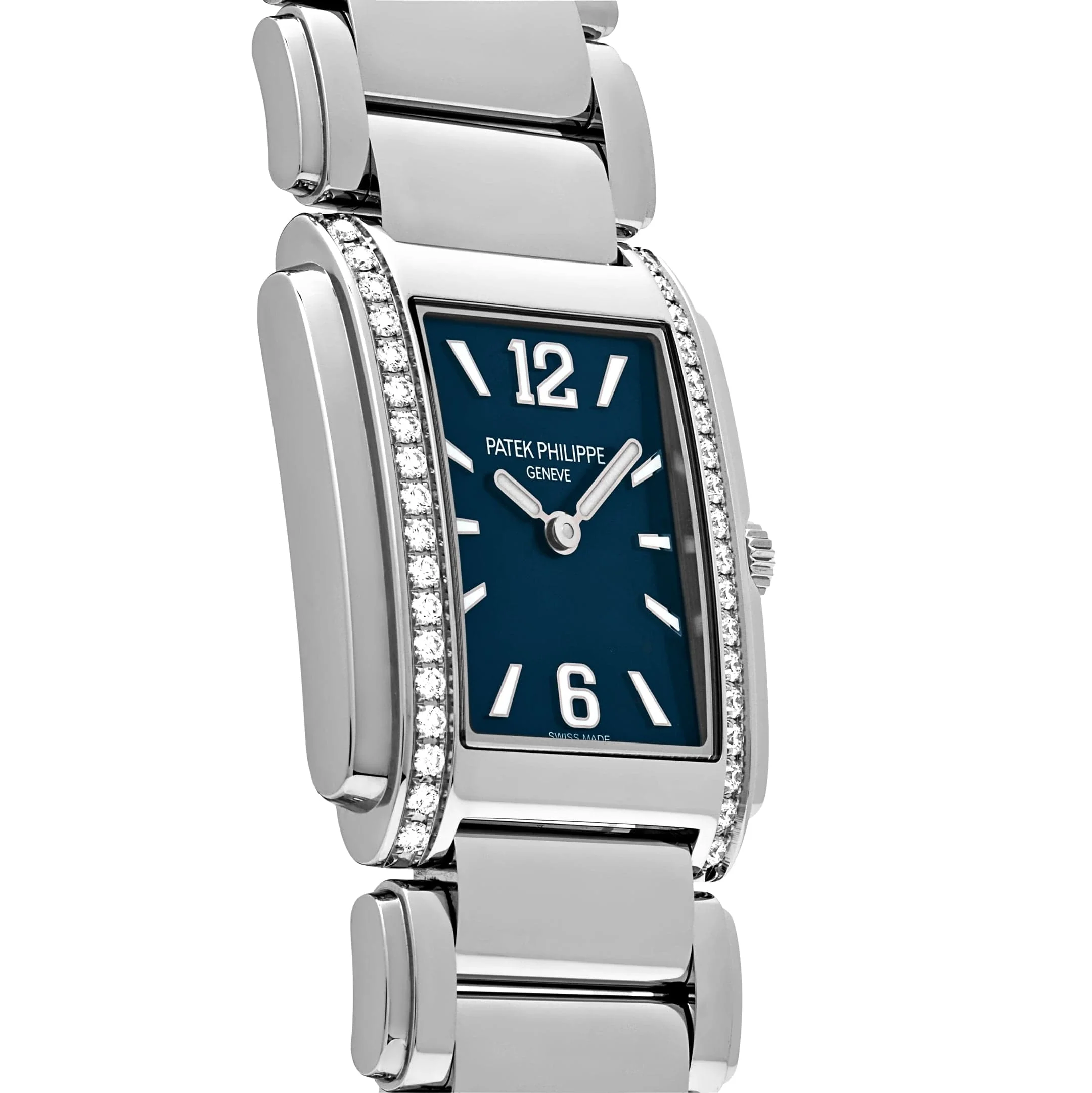 Patek Philippe Twenty-4 4910/1200A-001 'Ladies' Quartz Blue Dial Diamond Bezel - Image 4