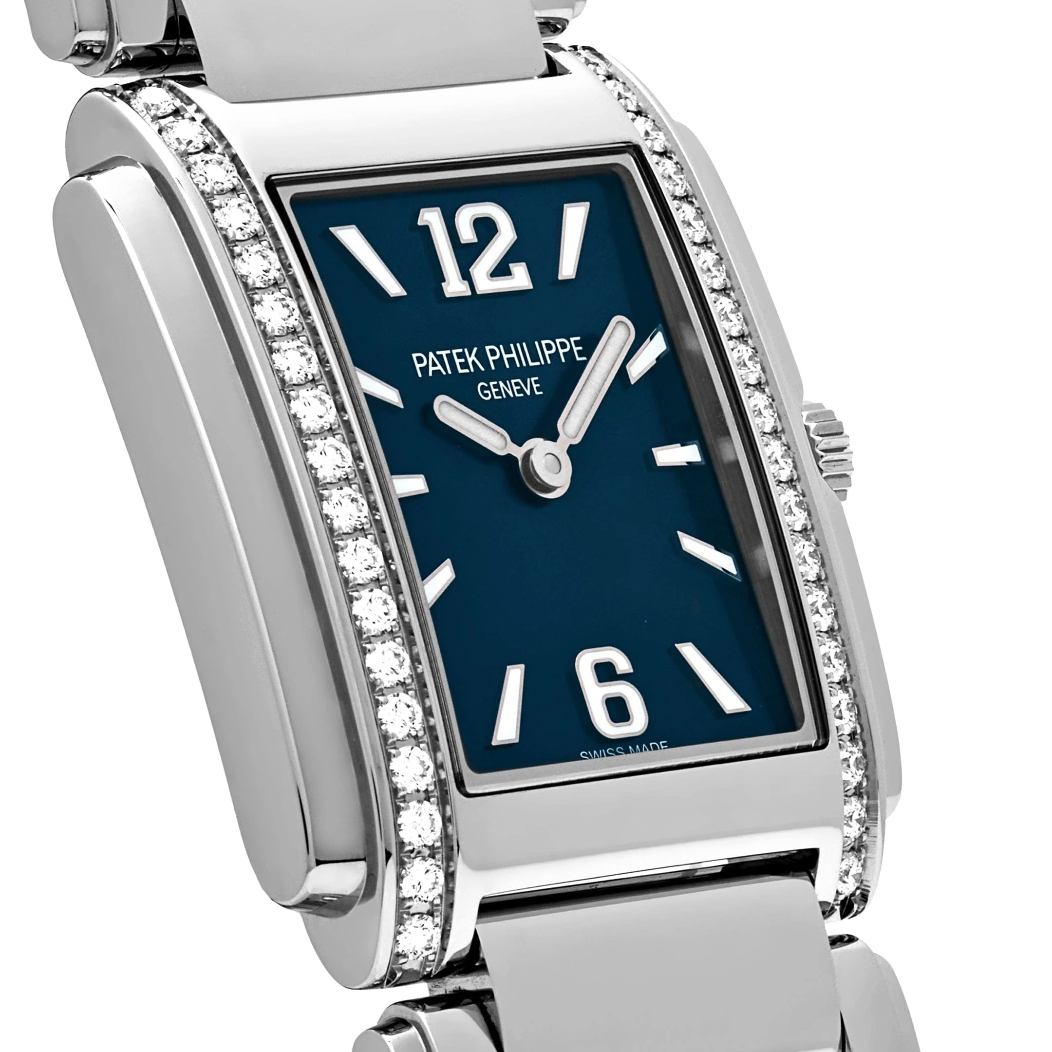 Patek Philippe Twenty-4 4910/1200A-001 'Ladies' Quartz Blue Dial Diamond Bezel - Image 5