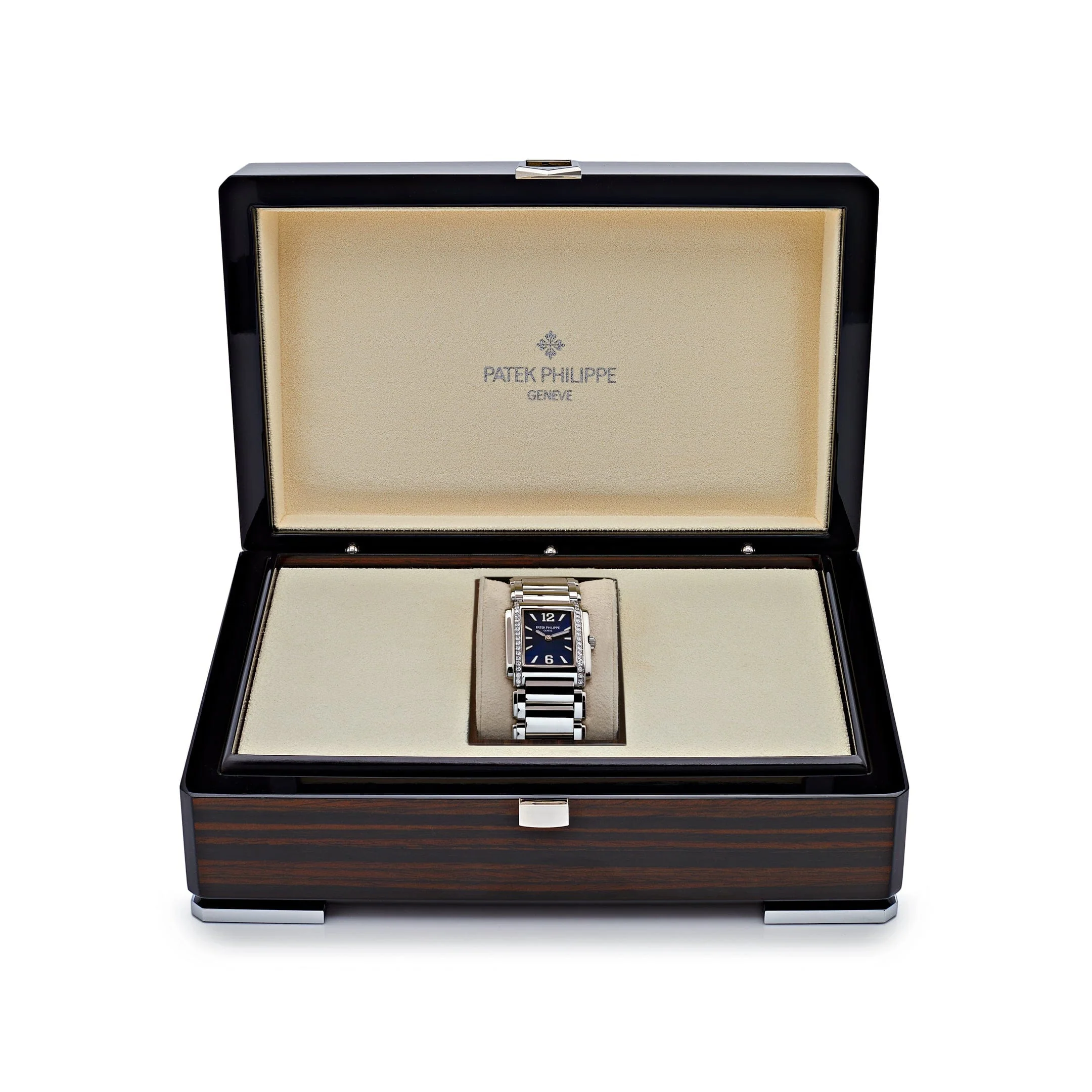 Patek Philippe Twenty-4 4910/1200A-001 'Ladies' Quartz Blue Dial Diamond Bezel - Image 7