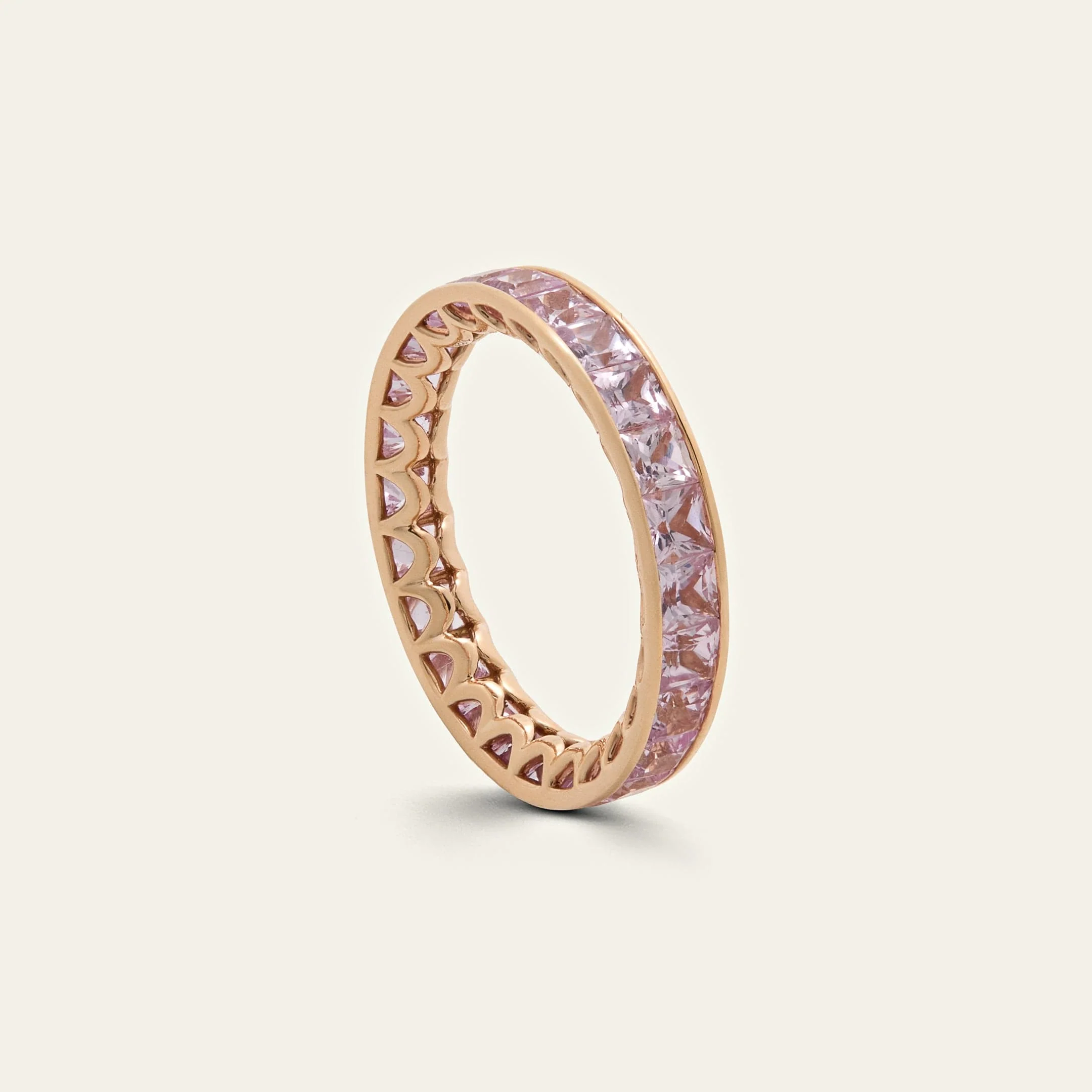 Pink Sapphire Eternity Ring