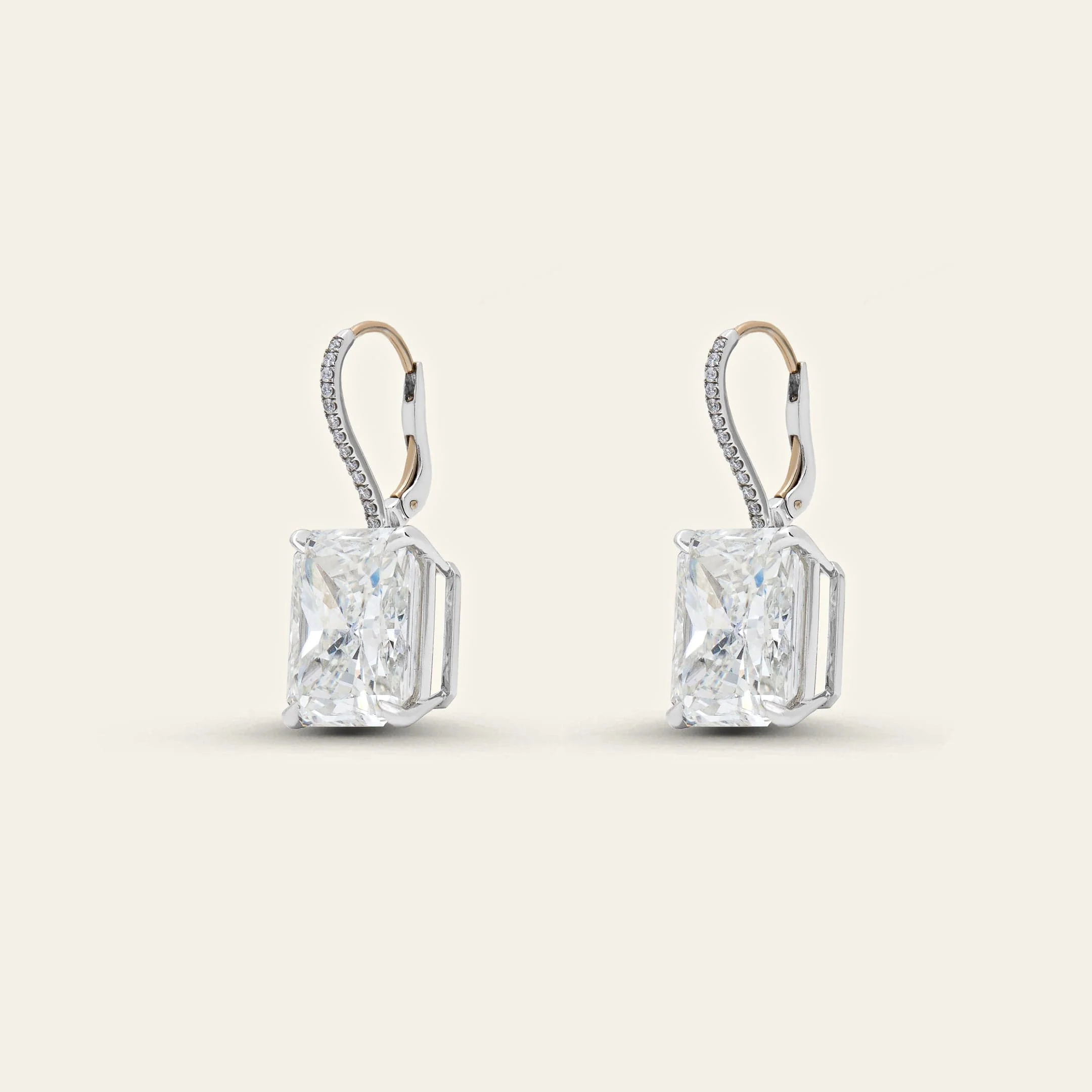 Radiant-Cut Diamond Earrings - Image 3