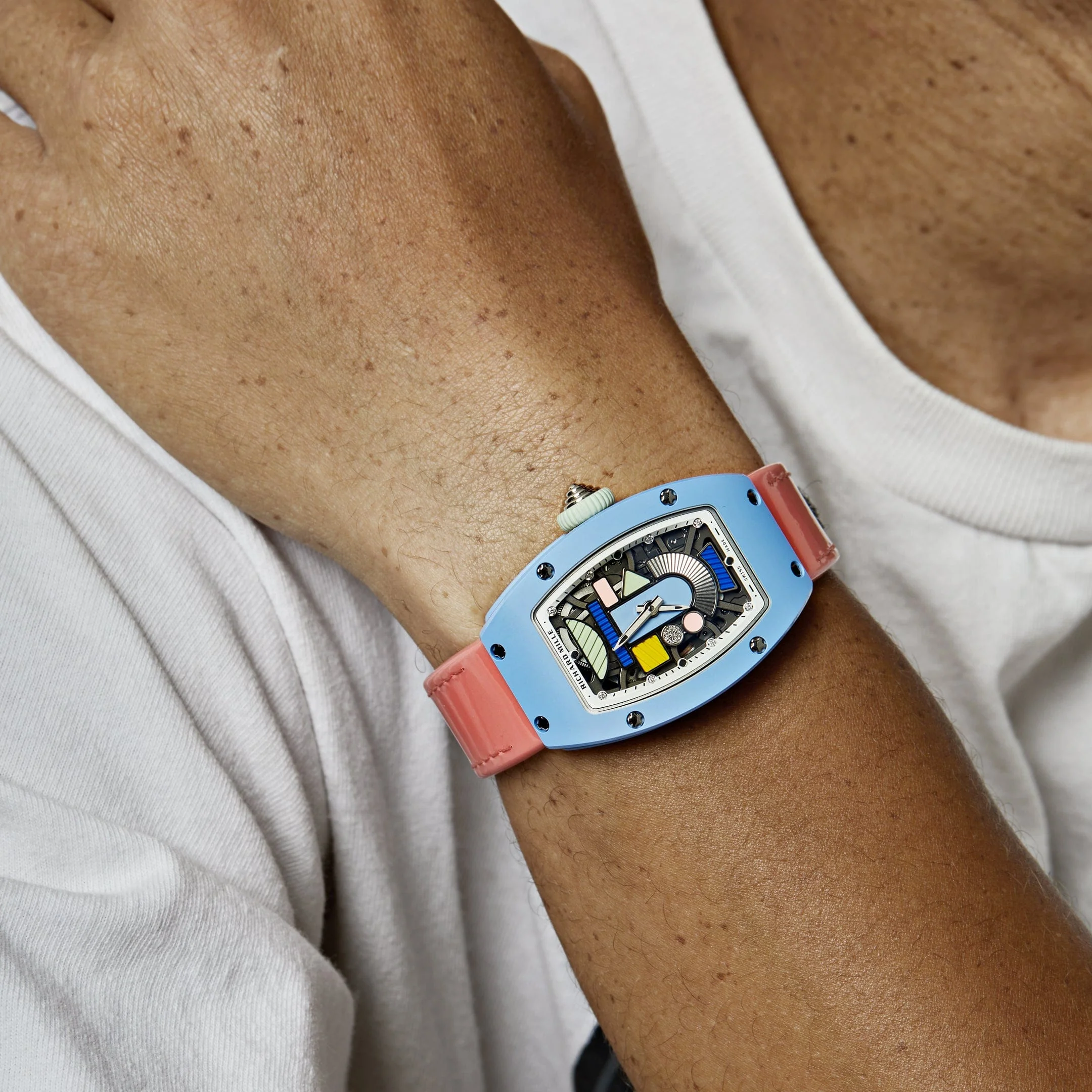 Richard Mille RM 07-01 'Ladies' Coloured Ceramics Powder Blue Ceramic Limited Edition - Image 4