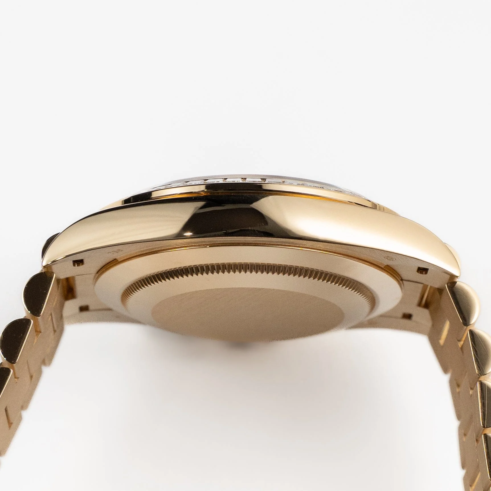 Rolex Day-Date 40 228398TBR Yellow Gold Champagne Diamond Baguette Dial Diamond Baguette Bezel (2020) - Image 9